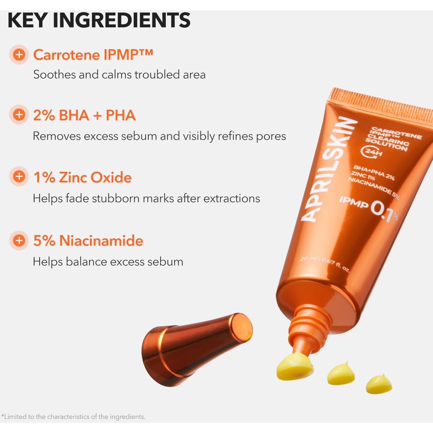 APRILSKIN Solución Limpiadora Carrotene IPMP 19.9ml - Vegana