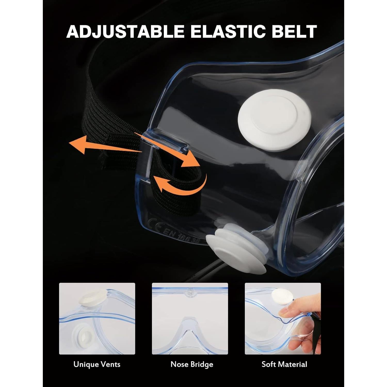 Gafas de Seguridad MELASA ANSI Z87.1 Anti-empañamiento