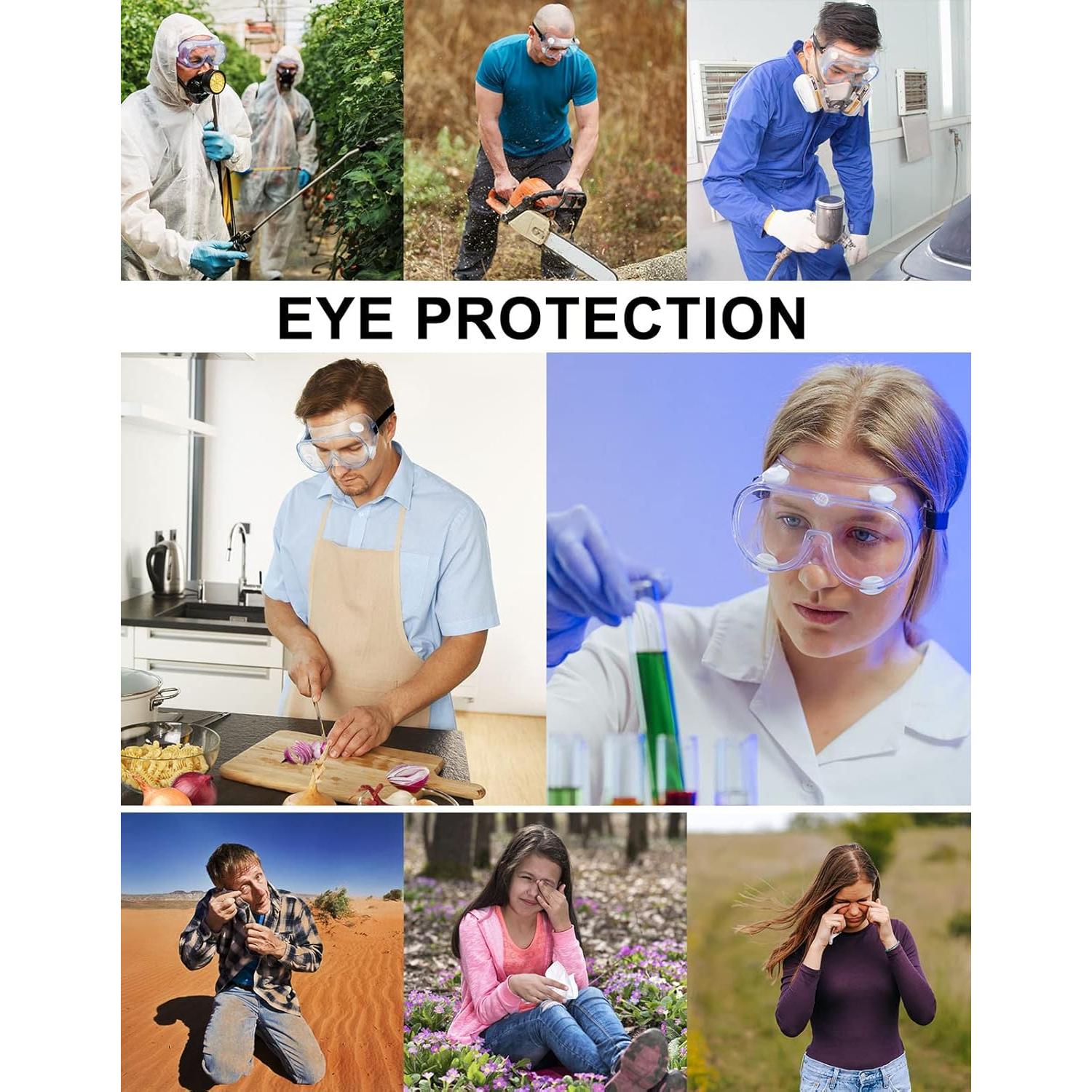 Gafas de Seguridad MELASA ANSI Z87.1 Anti-empañamiento