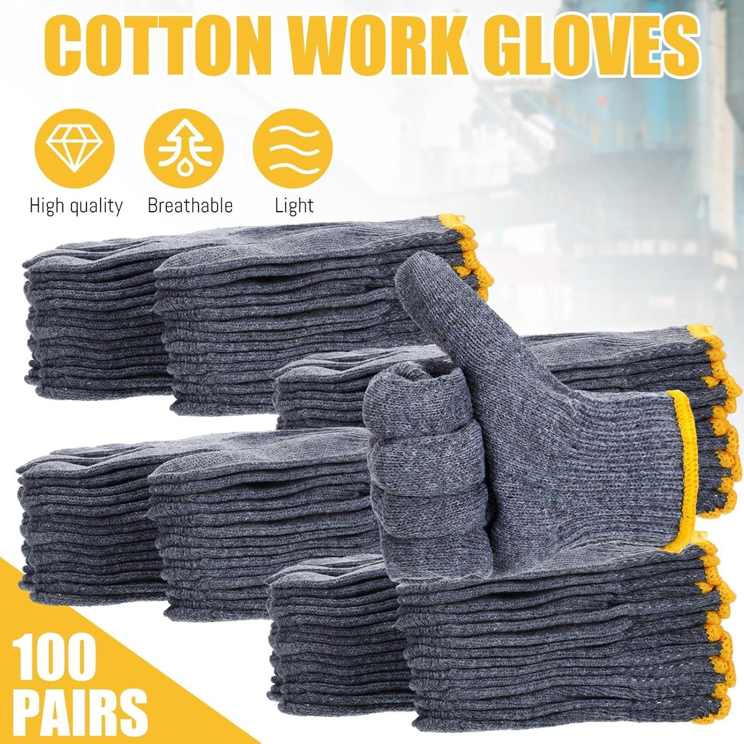 Guantes Sintuff 100 Pares Algodón y Poliester Seguridad