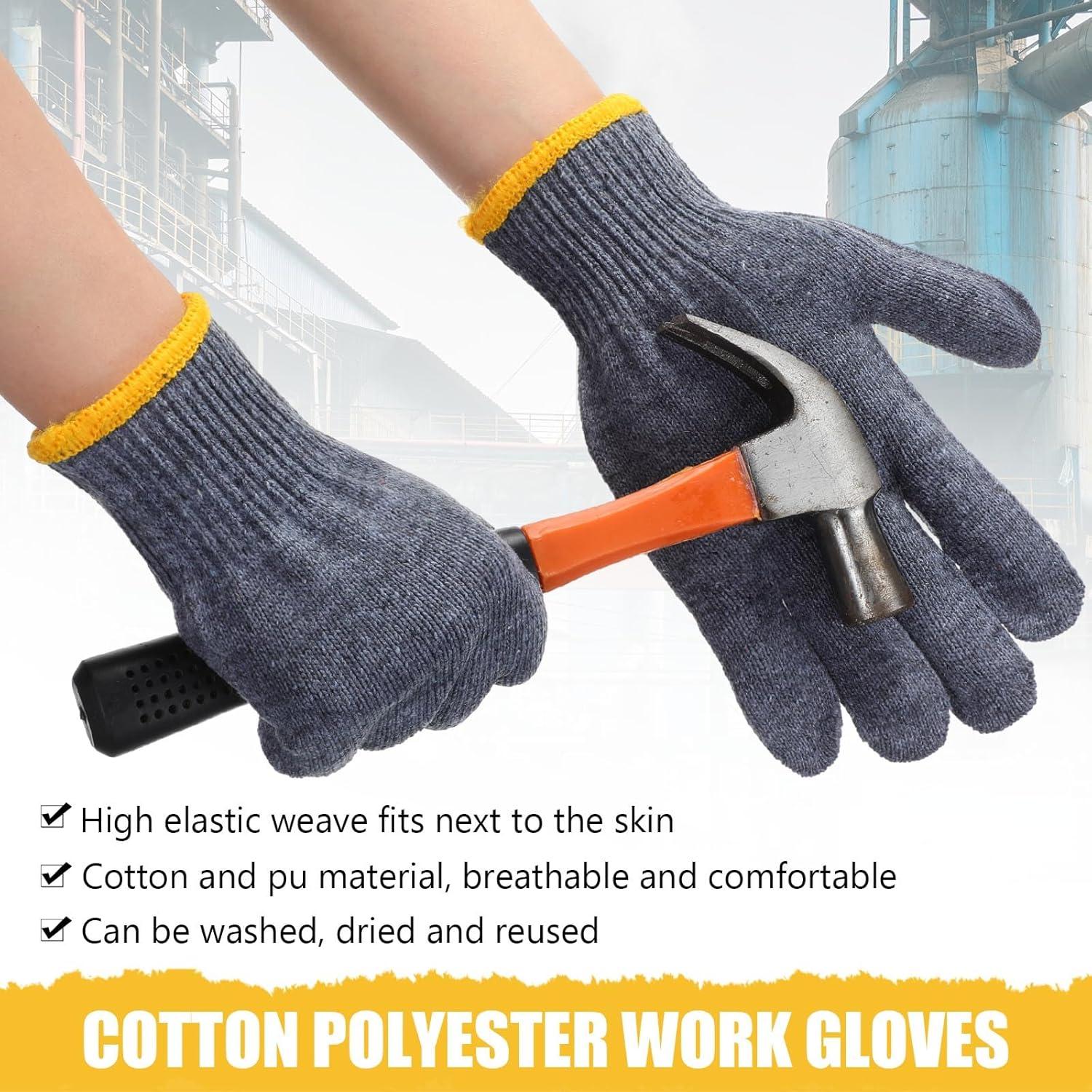 Guantes Sintuff 100 Pares Algodón y Poliester Seguridad