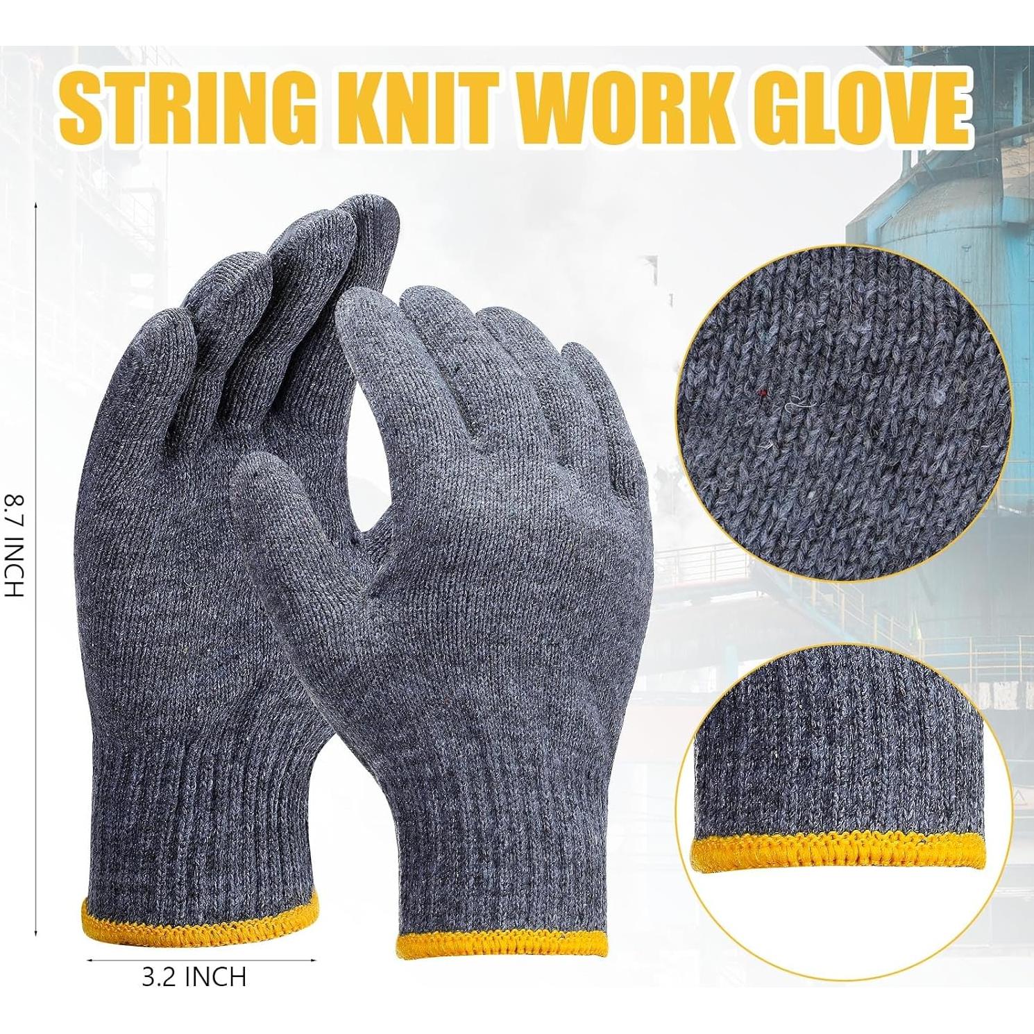 Guantes Sintuff 100 Pares Algodón y Poliester Seguridad