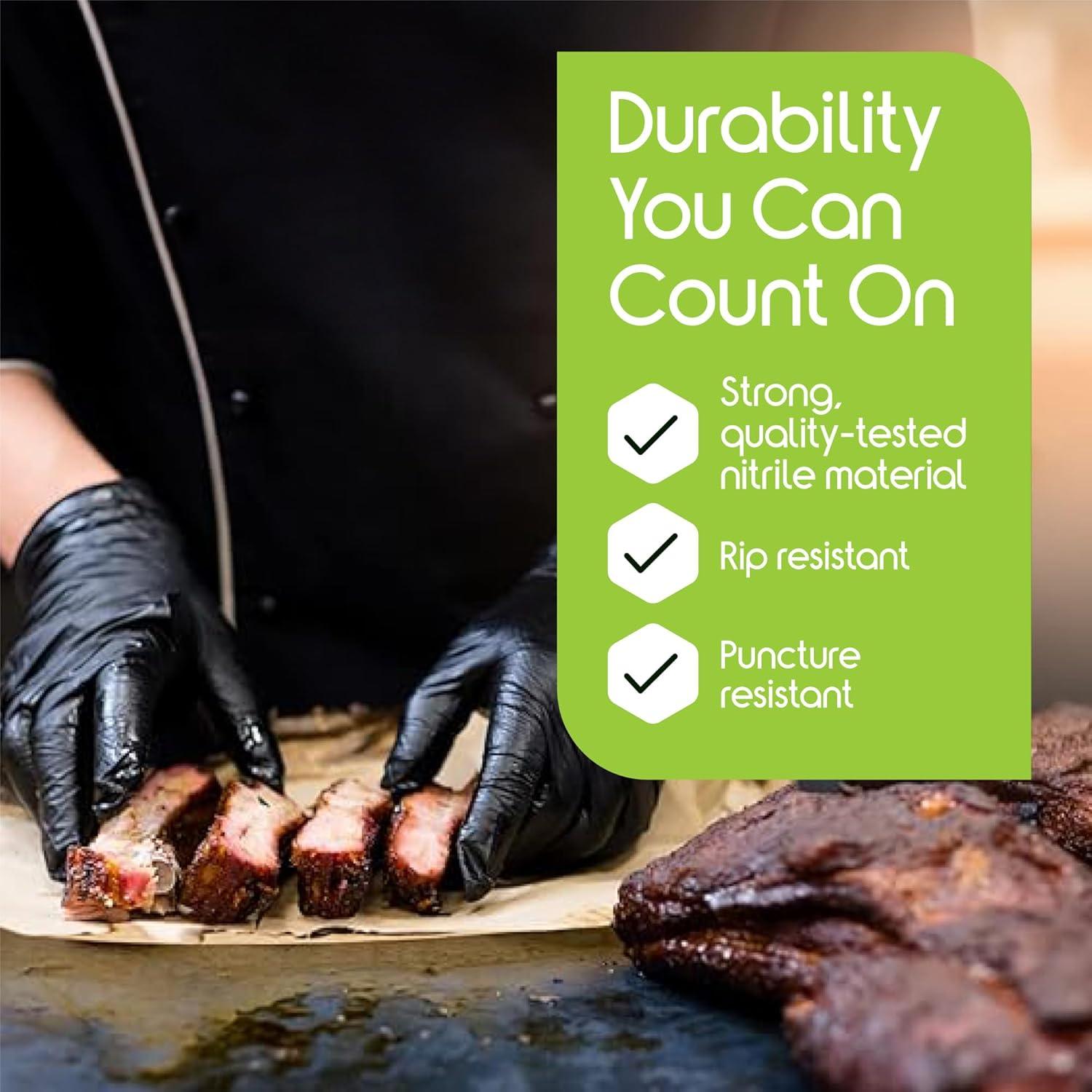 Guantes de Nitrilo Inspire Caja 1000 Mediana Negro