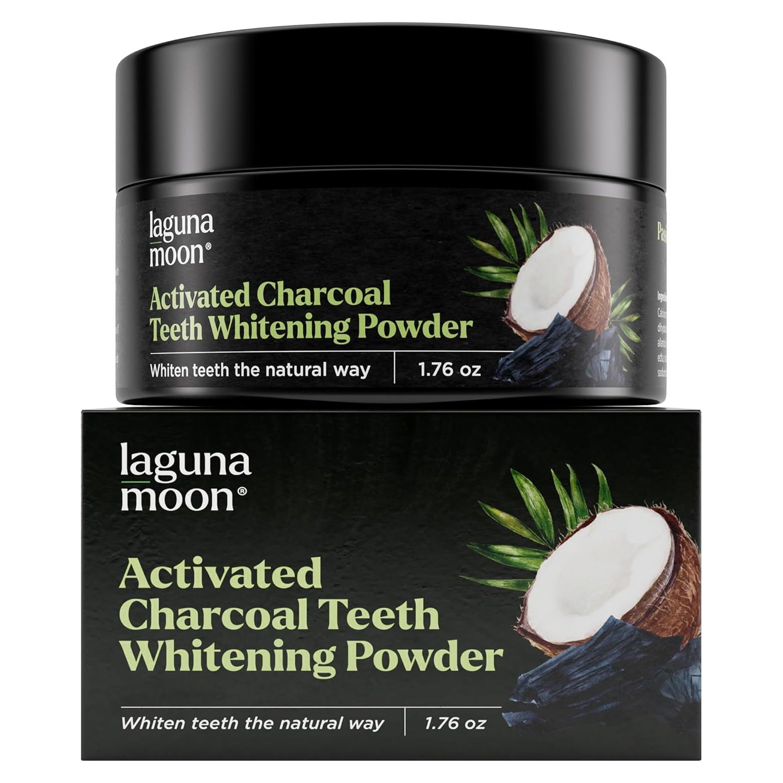 Polvo Blanqueador de Dientes de Carbón Activado Lagunamoon 50g