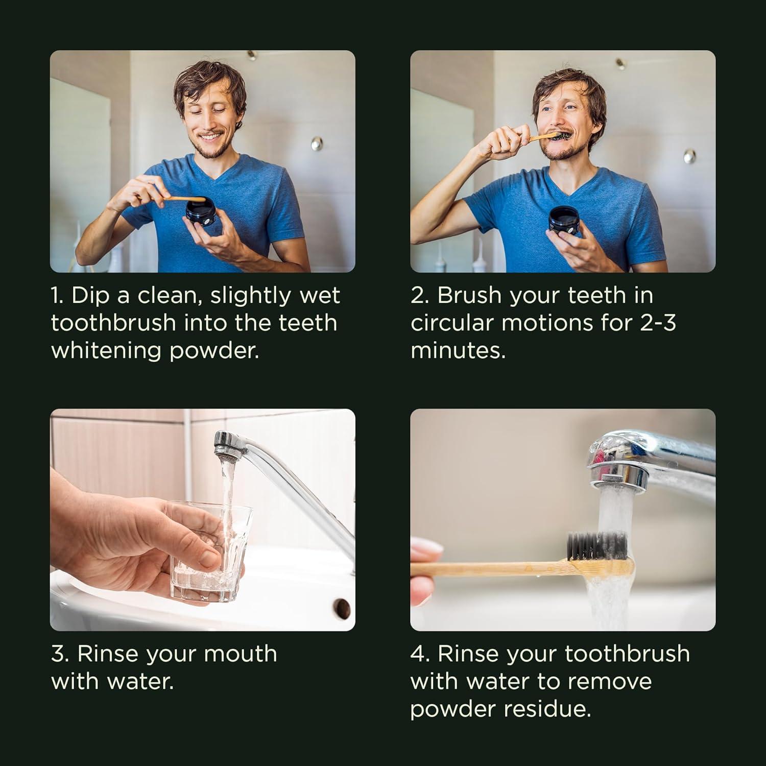 Polvo Blanqueador de Dientes de Carbón Activado Lagunamoon 50g