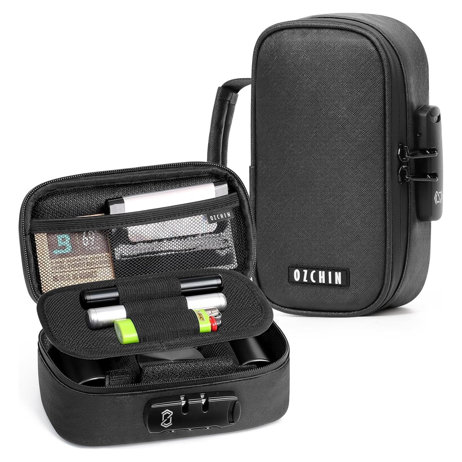 Bolsa a Prueba de Olores OZCHIN con Cerradura S Negra