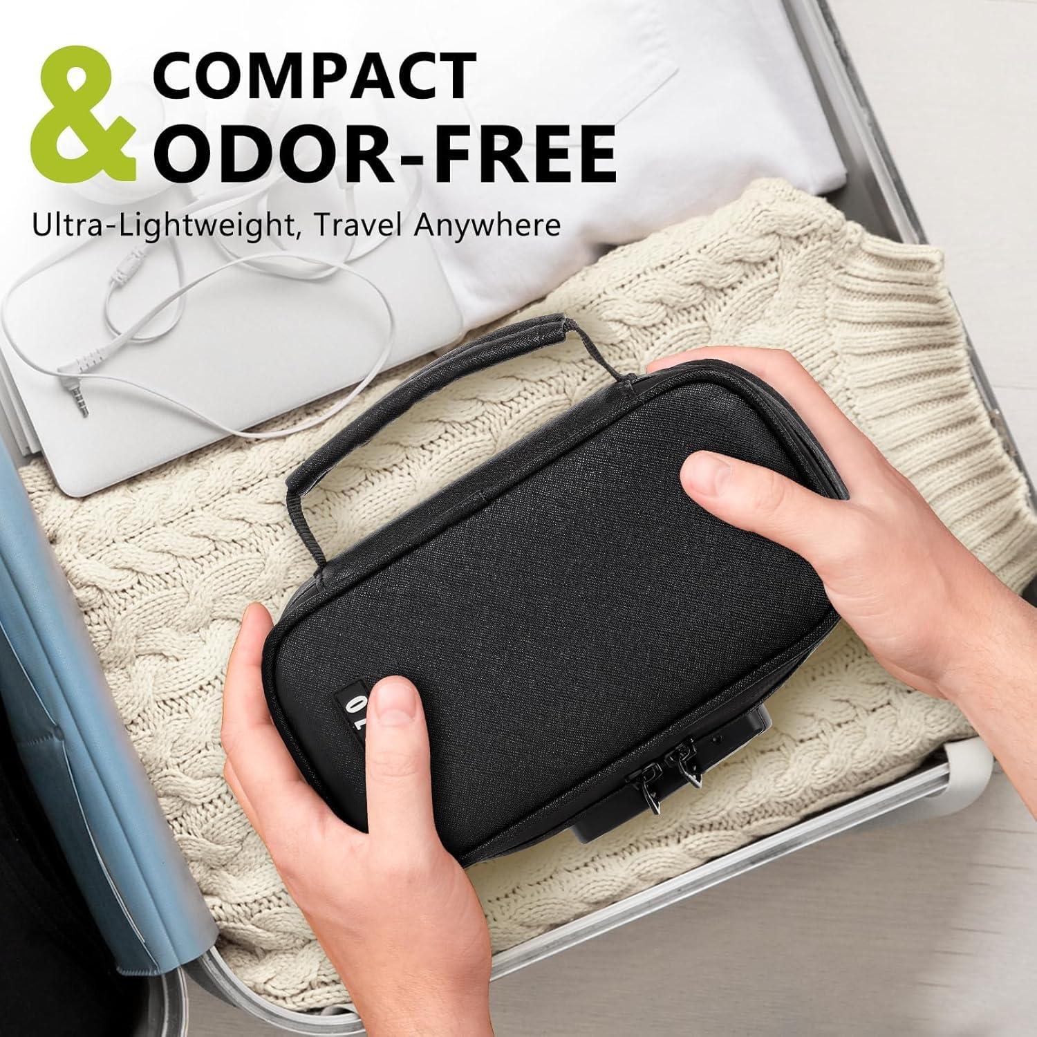 Bolsa a Prueba de Olores OZCHIN con Cerradura S Negra