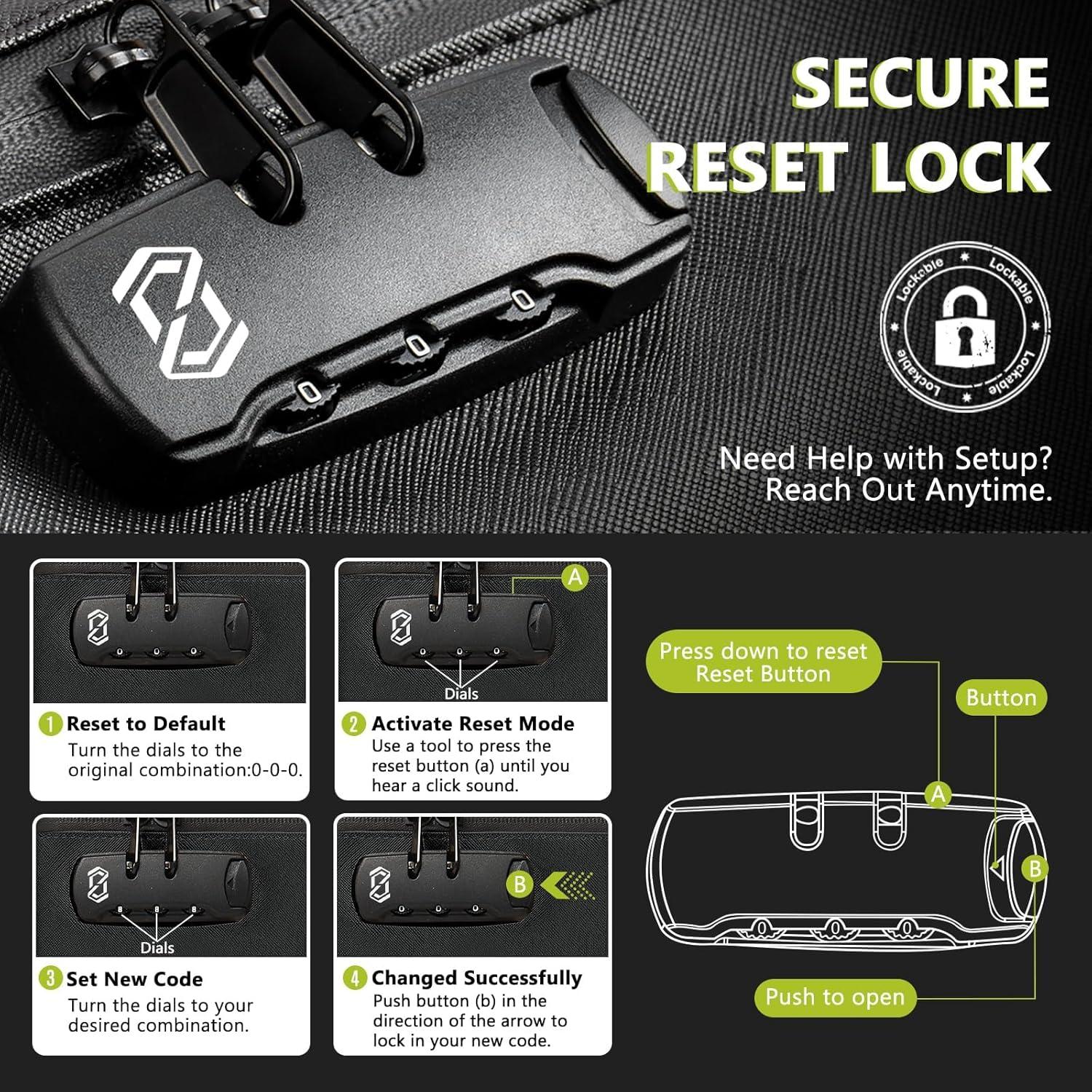 Bolsa a Prueba de Olores OZCHIN con Cerradura S Negra