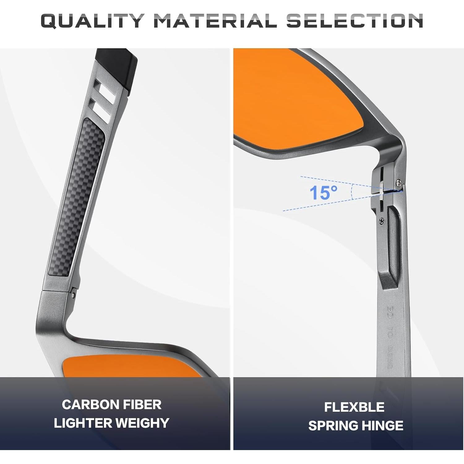 Gafas bloqueadoras luz azul Reglaaly naranjas para juegos