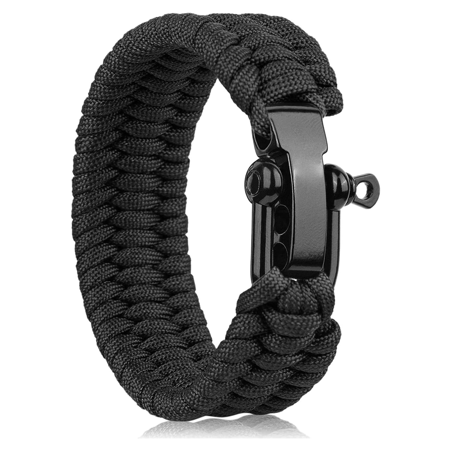 Pulsera de Supervivencia Oadnfa Táctica Paracord 25 cm Ajustable