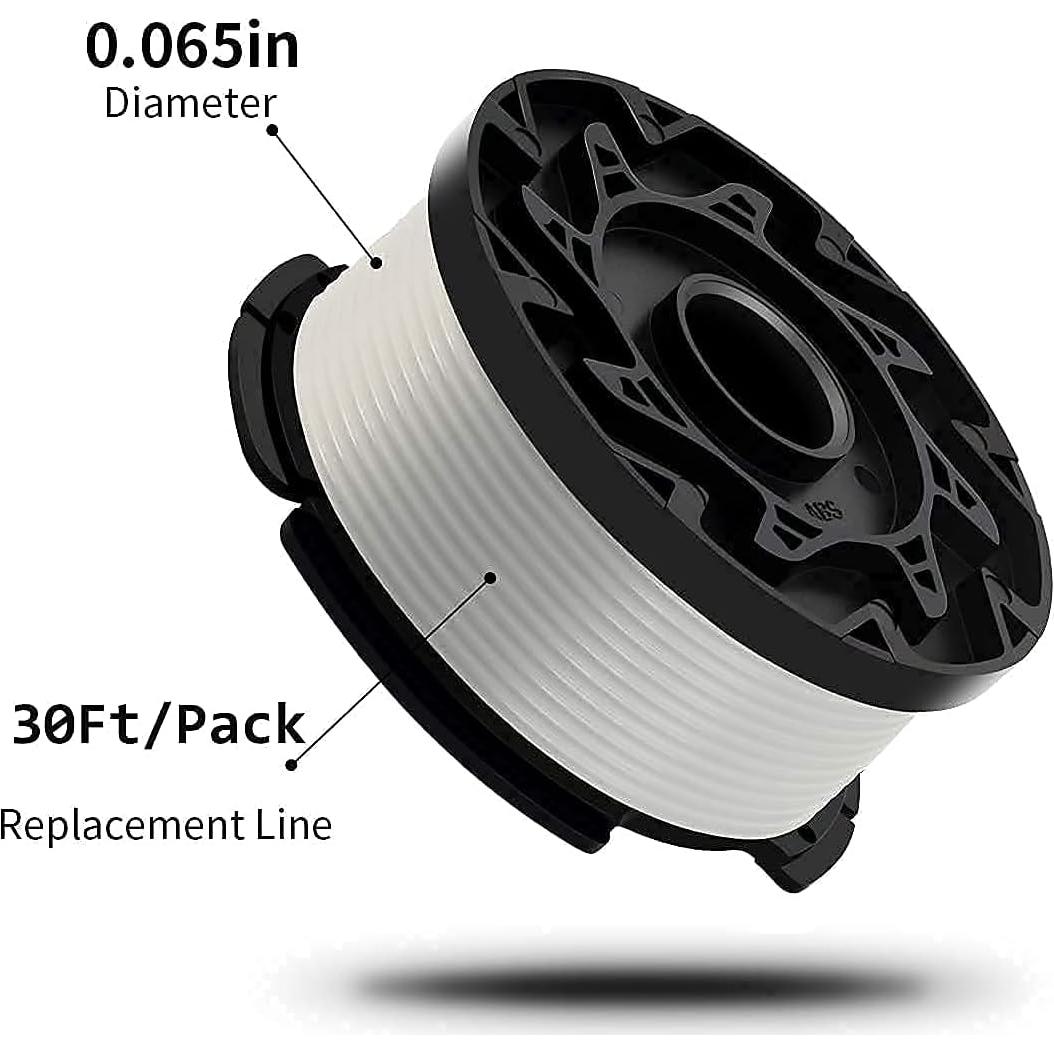 Bobinas de recambio Black+Decker AF-100, 6 unidades, 1 tapa, 1 resorte