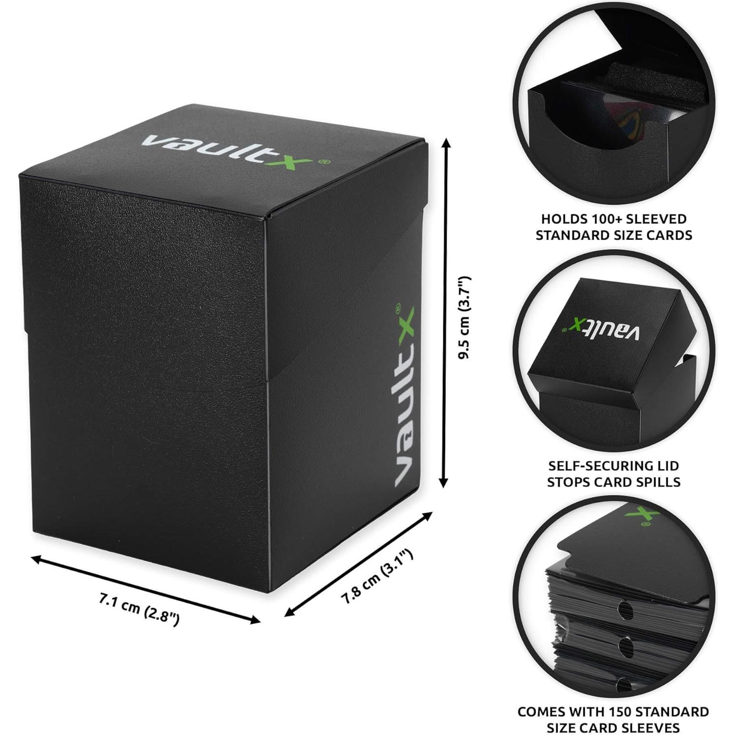 Caja de Barajas Vault X Negra + 150 Fundas Estándar