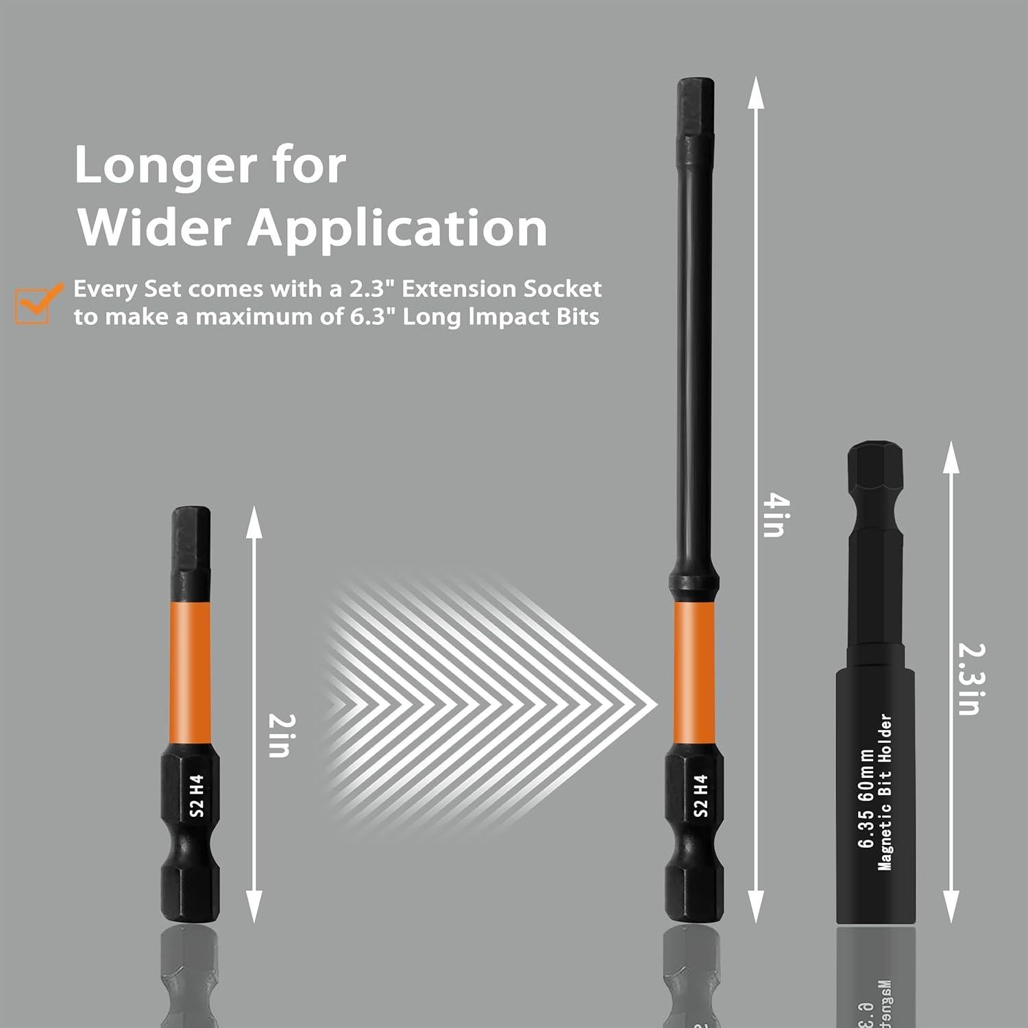 Juego de Brocas Hexagonales Largas 20PCS Bretreead - SAE y Métrico