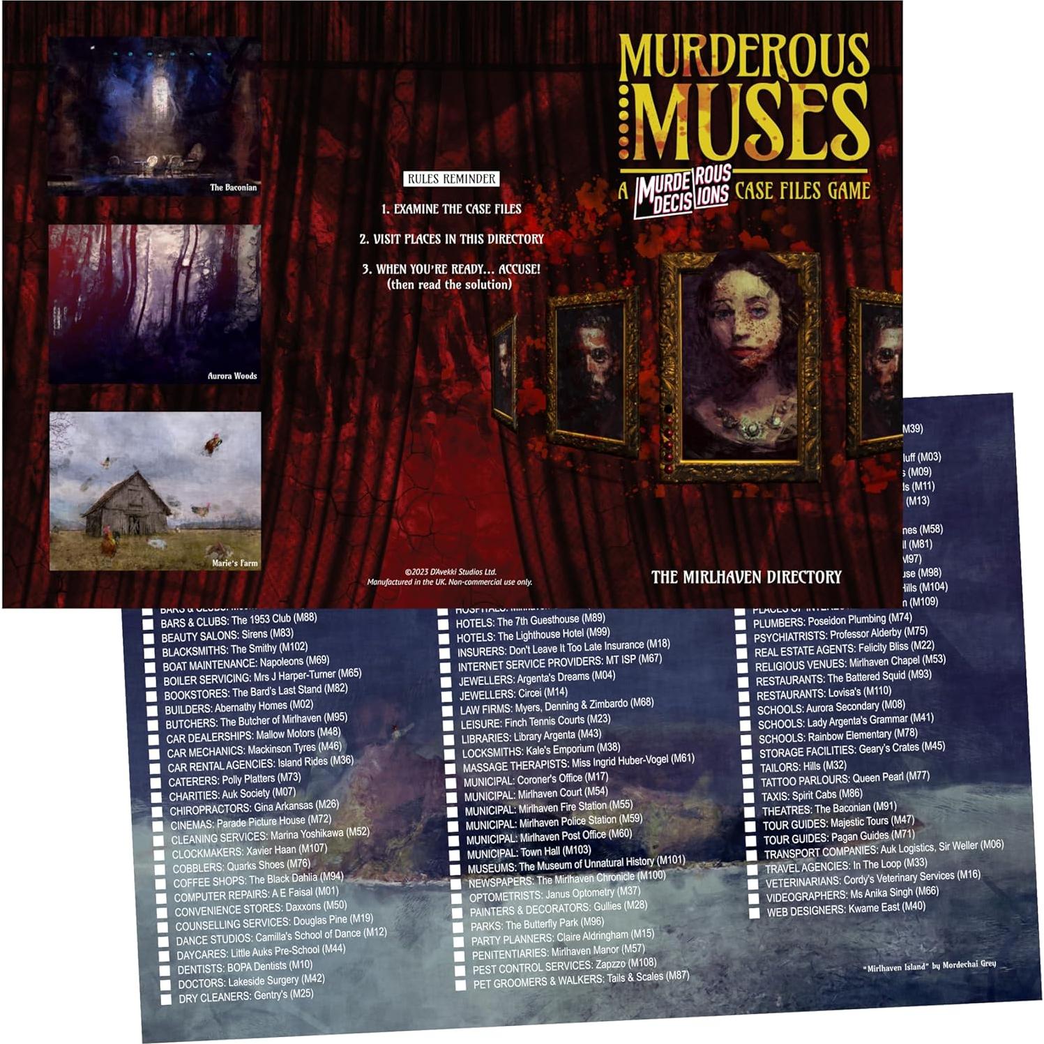 Juego de Detective D'Avekki Misterio Asesinato 0.37 kg