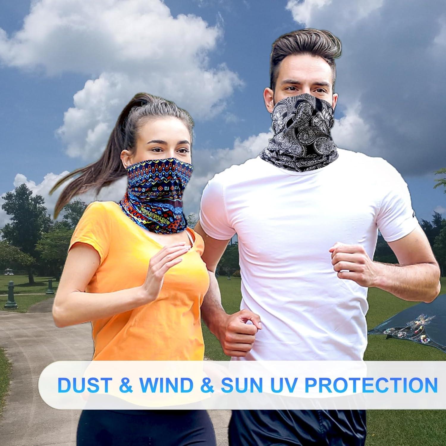 Paquete de 6 Gaiters de Cuello Bandana Multifuncional