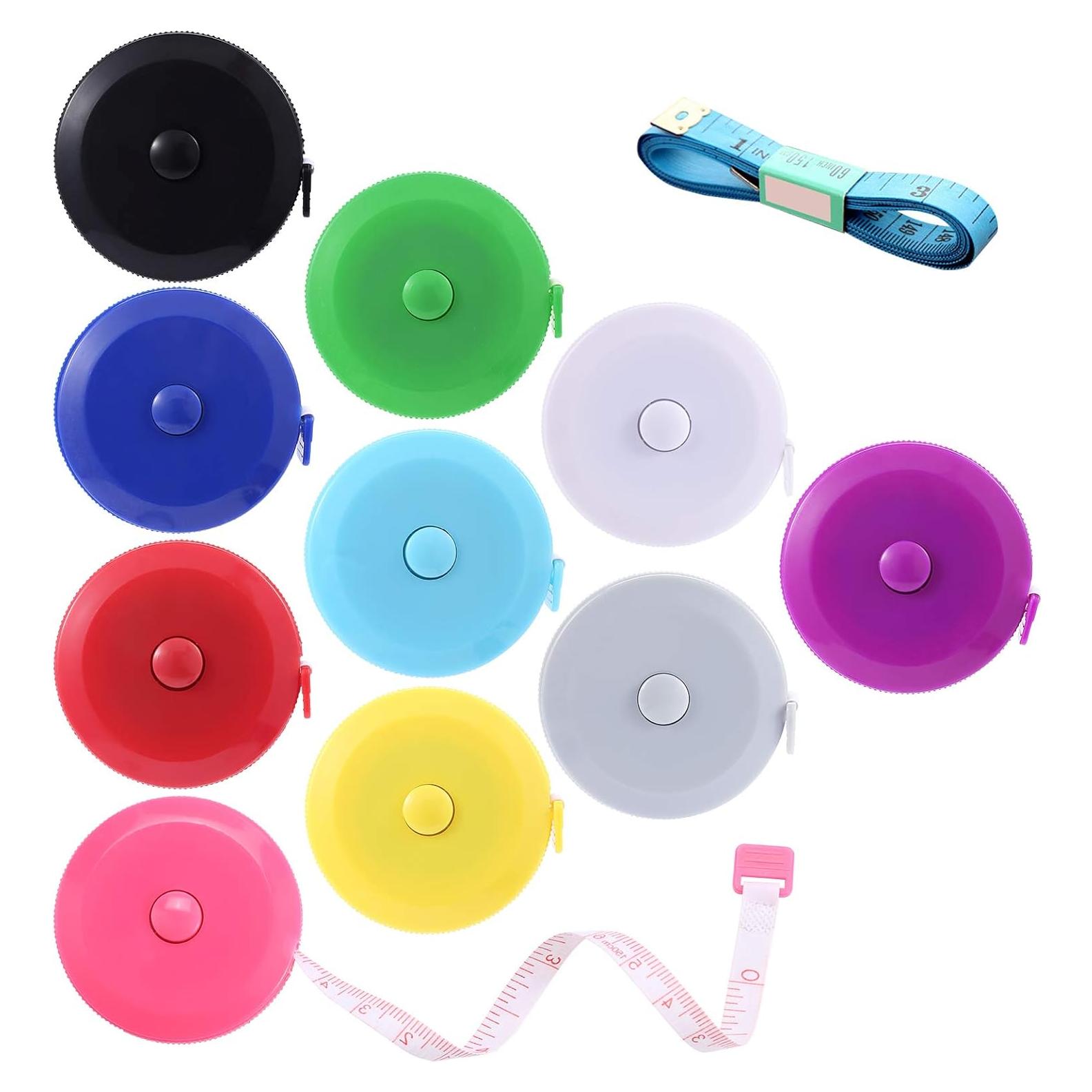 Cinta Métrica Retráctil BUSHIBU 1.5m Doble Cara 10 Colores