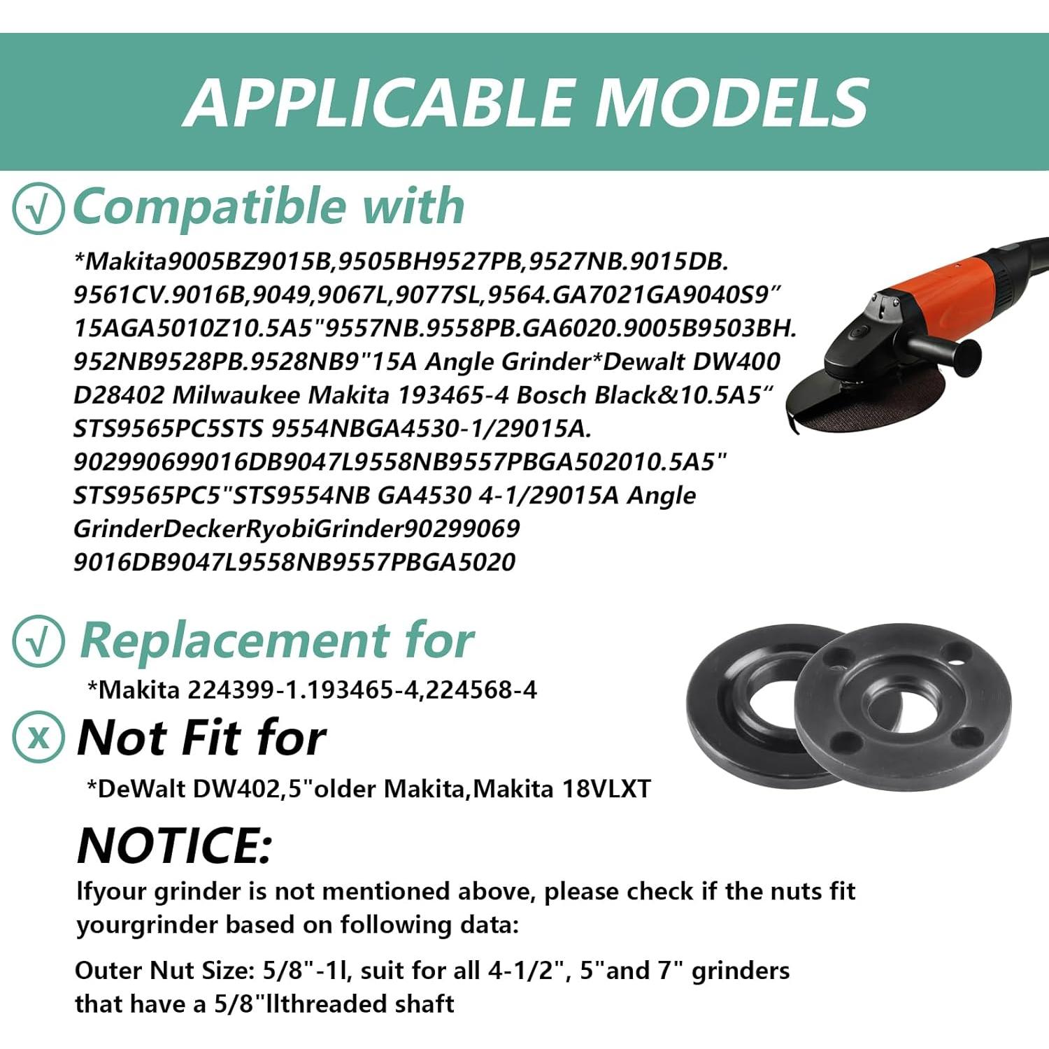 9 Piezas Tuercas y Llave para Amoladora Angular MUZHUPGUZ