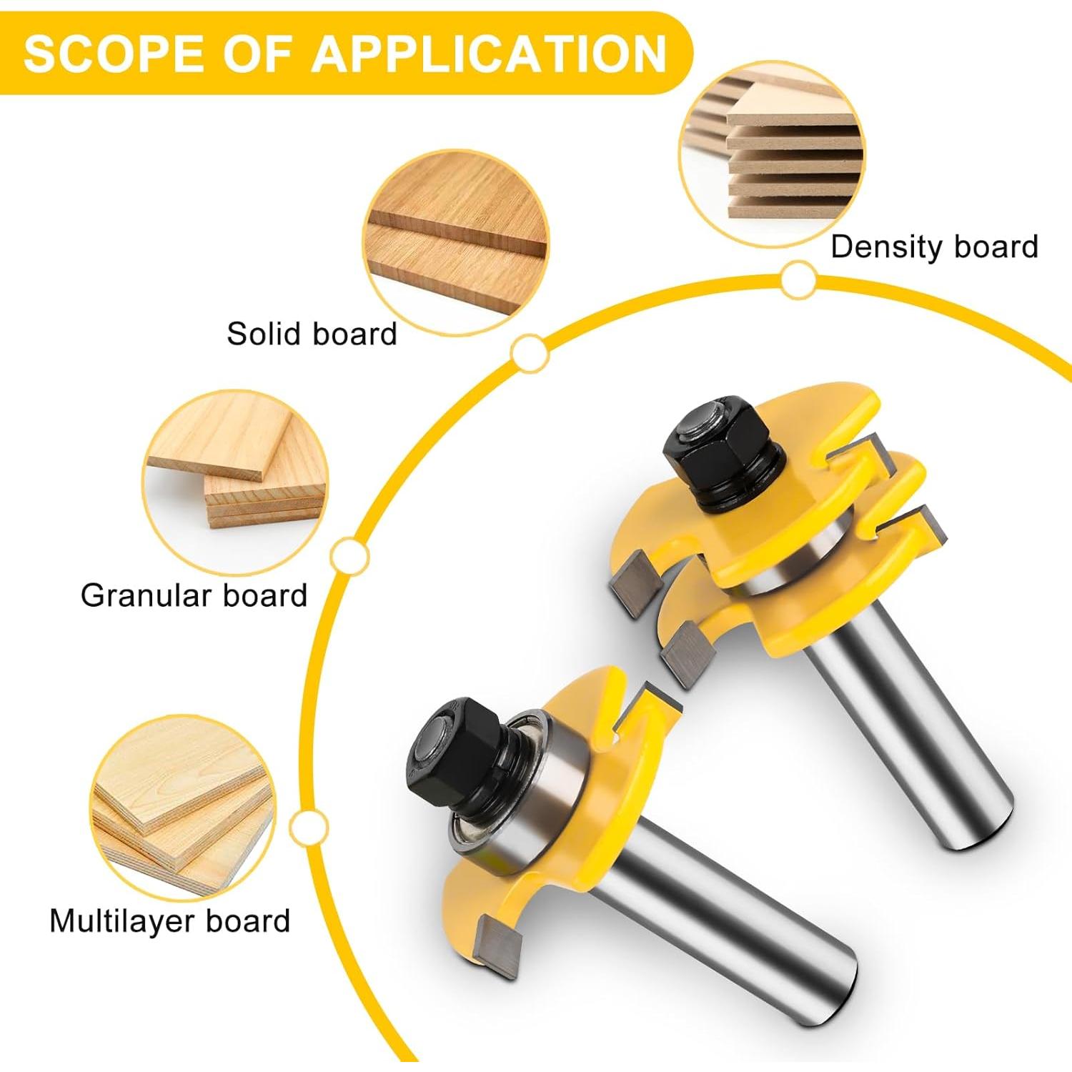 Juego de Brocas de Lengüeta y Ranura UTRUSTTO 2 Piezas 12mm