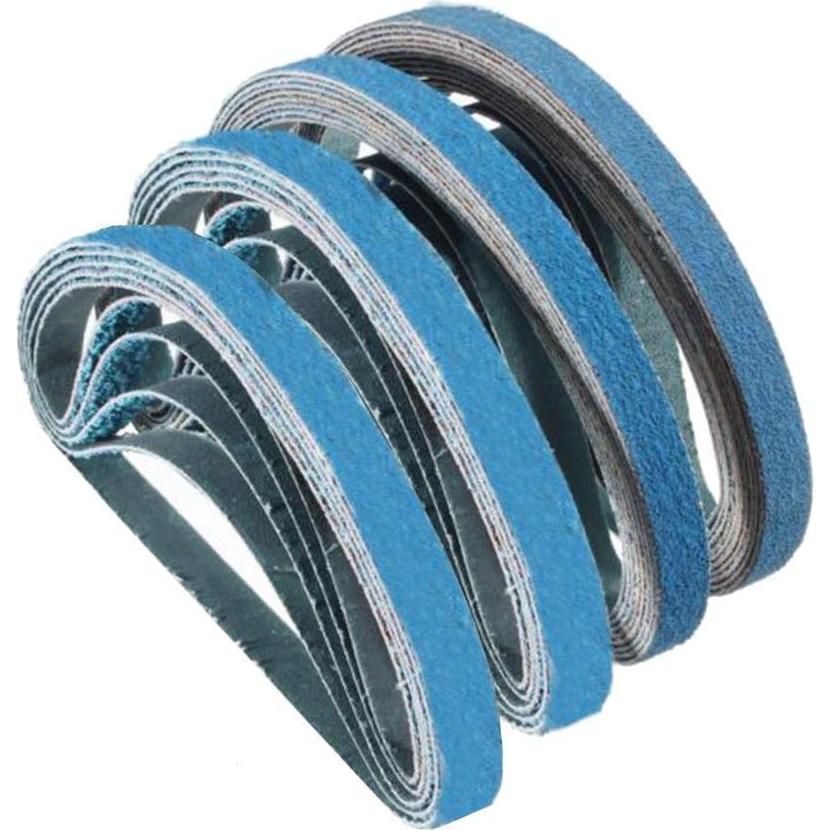 Cinturones de Lijado de Zirconia Zivisk 1.27 cm x 30.48 cm 16 Piezas