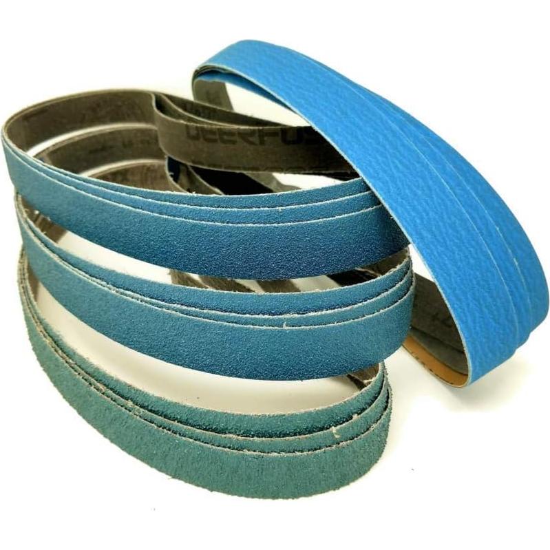 Cinturones de Lijado de Zirconia Zivisk 1.27 cm x 30.48 cm 16 Piezas