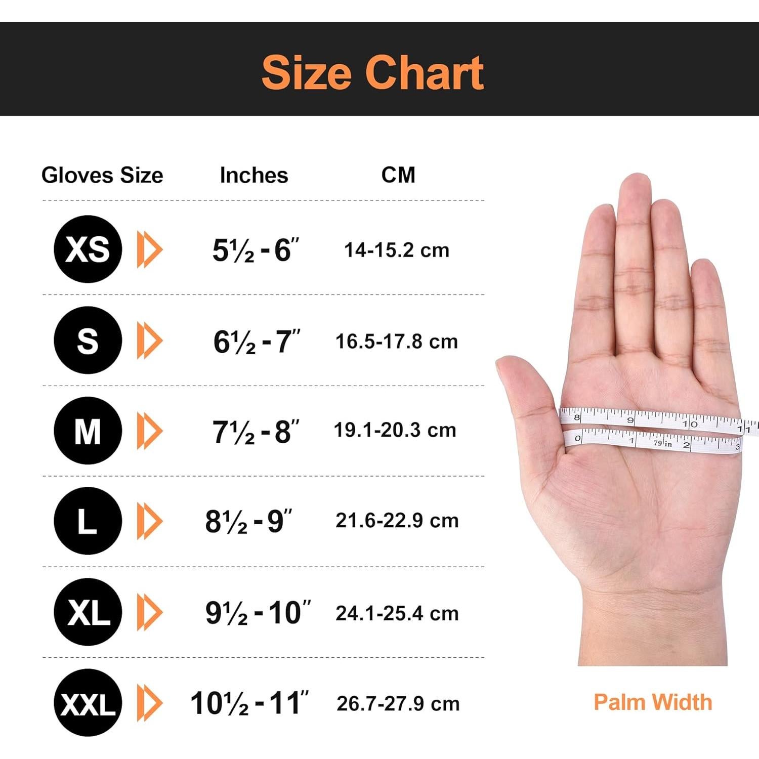 Guantes de Nitrilo TitanFlex Thor Grip Naranja 8-mil 100 Pzas