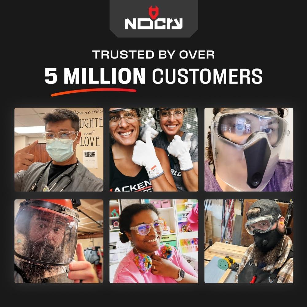 Escudo Facial NoCry UltraShield Pro con Gafas de Seguridad