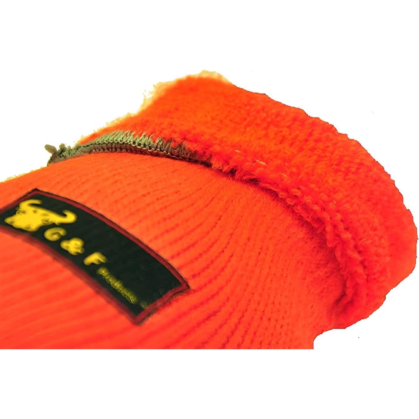 Guantes de Trabajo G & F 1528L para Invierno, Naranja