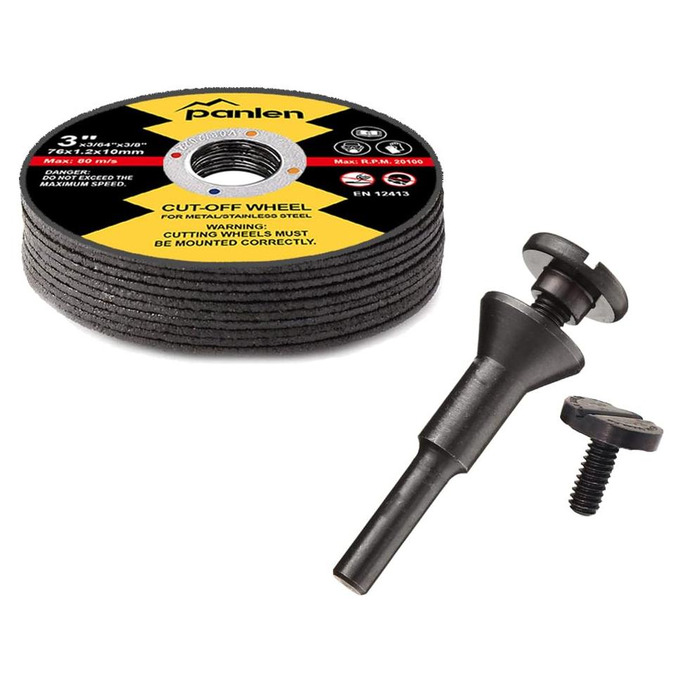 Disco de Corte 3" Changzhou Panlong 10 Piezas con Mandril