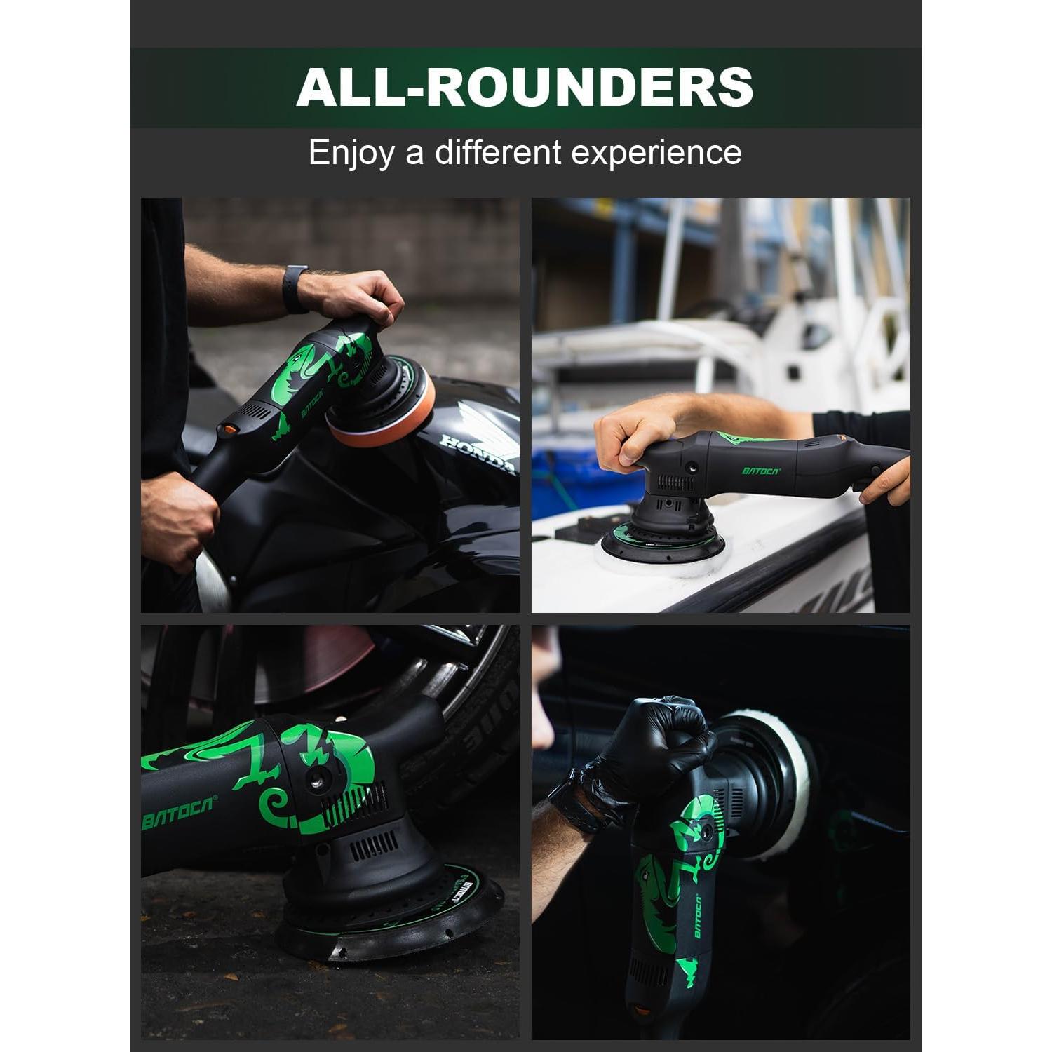 BATOCA Dual Action Polisher, Auto Buffers and Polishers, DA Buffer for Car Detailing, 6 Inches and 700w Random Orbital ,6 Variable Speed with Polishing Pads for Waxing,Buffing,Sanding,Polishing