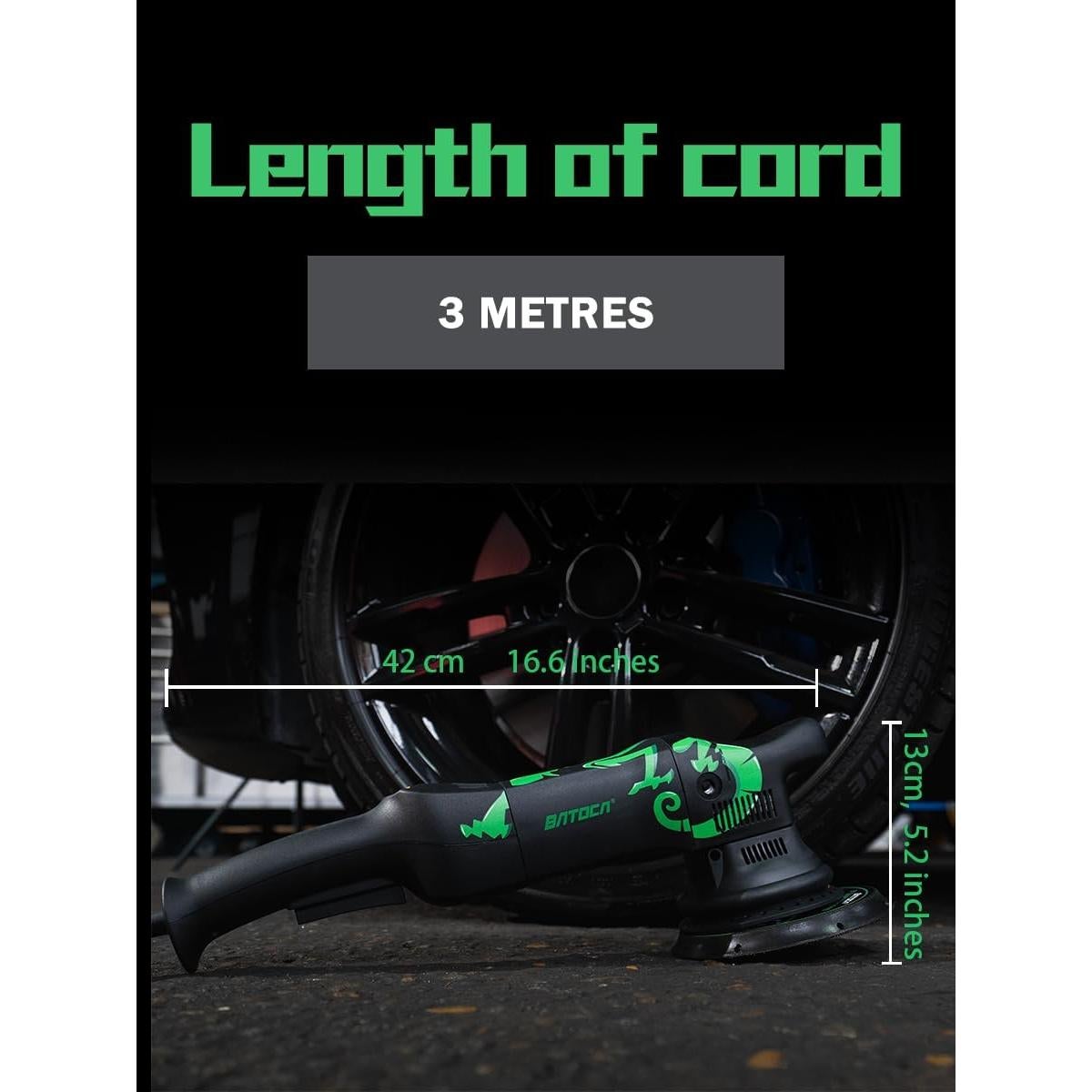 BATOCA Dual Action Polisher, Auto Buffers and Polishers, DA Buffer for Car Detailing, 6 Inches and 700w Random Orbital ,6 Variable Speed with Polishing Pads for Waxing,Buffing,Sanding,Polishing