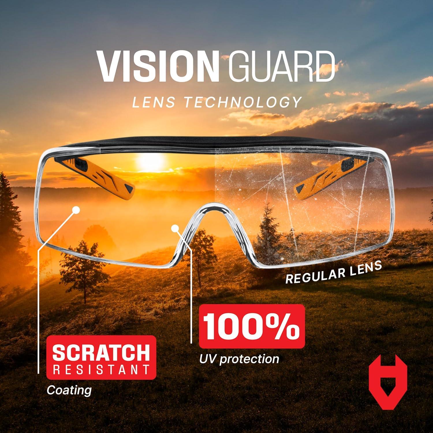 Gafas de seguridad NoCry OverSpecs+ con protección UV y ajuste