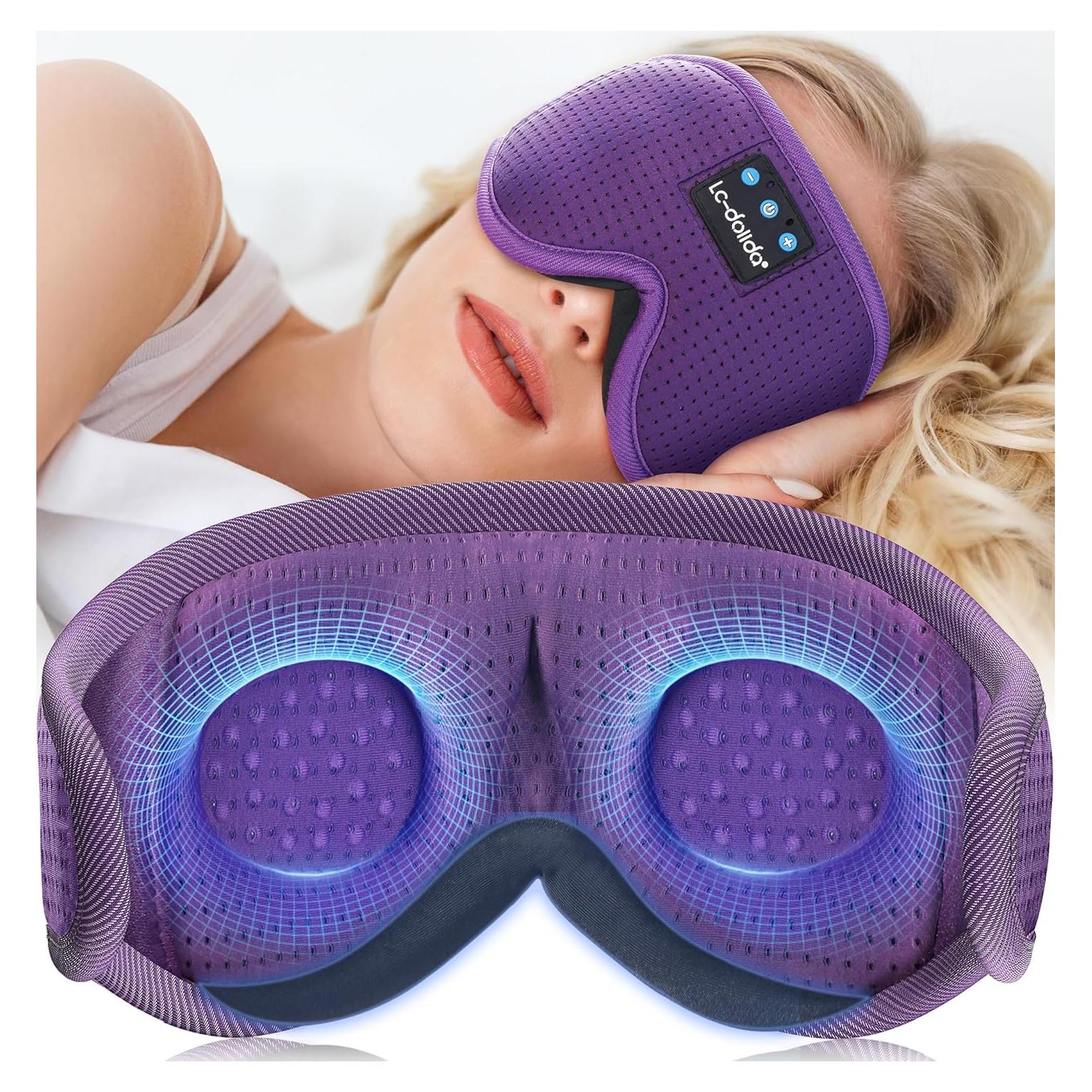 Auriculares para dormir LC-dolida Bluetooth con máscara 3D