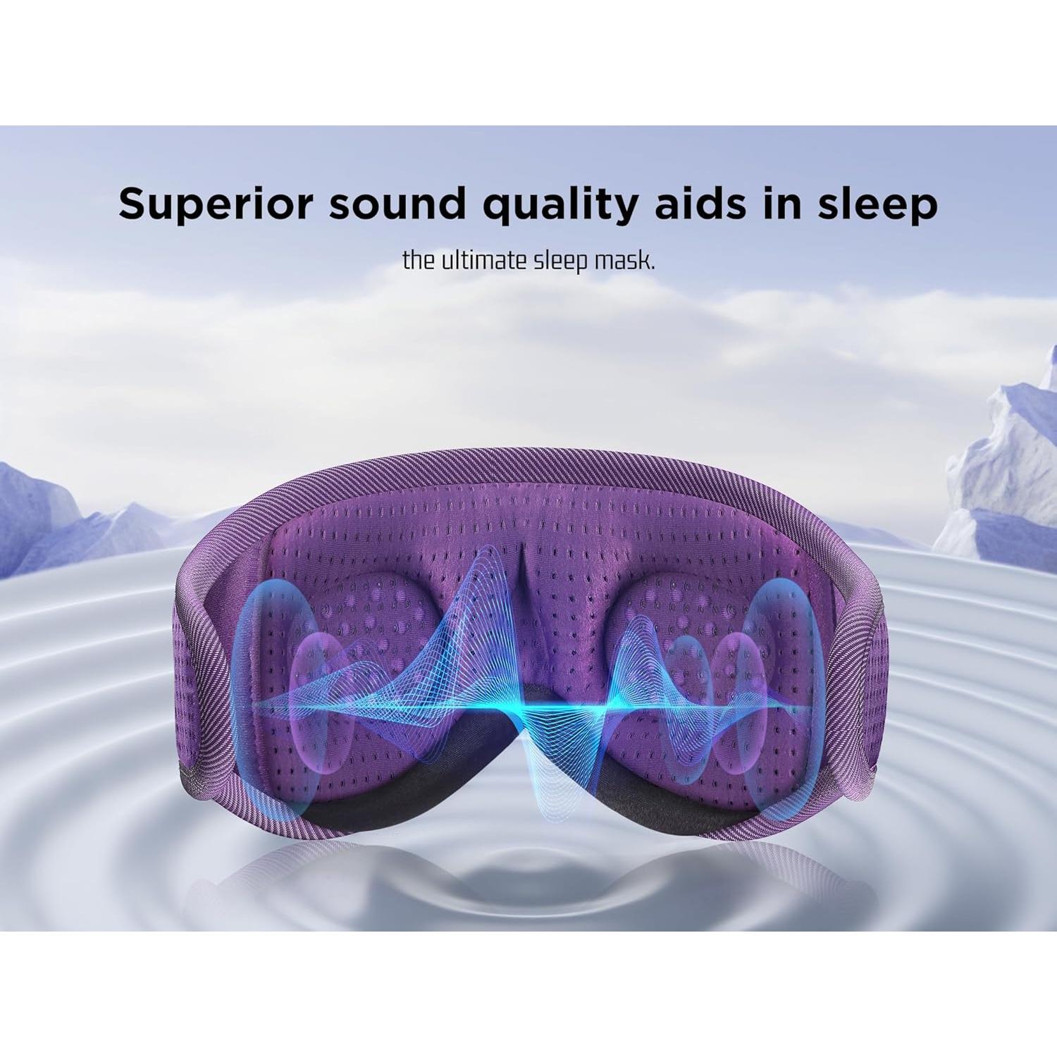 Auriculares para dormir LC-dolida Bluetooth con máscara 3D