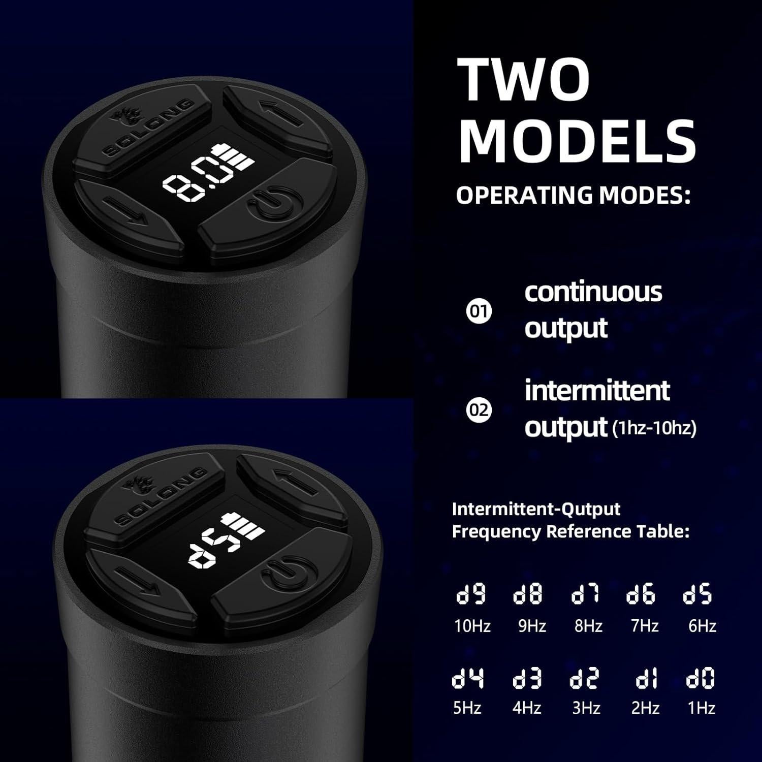 Kit de Tatuaje Inalámbrico Solong E72 con Pantalla LED y 20 Agujas