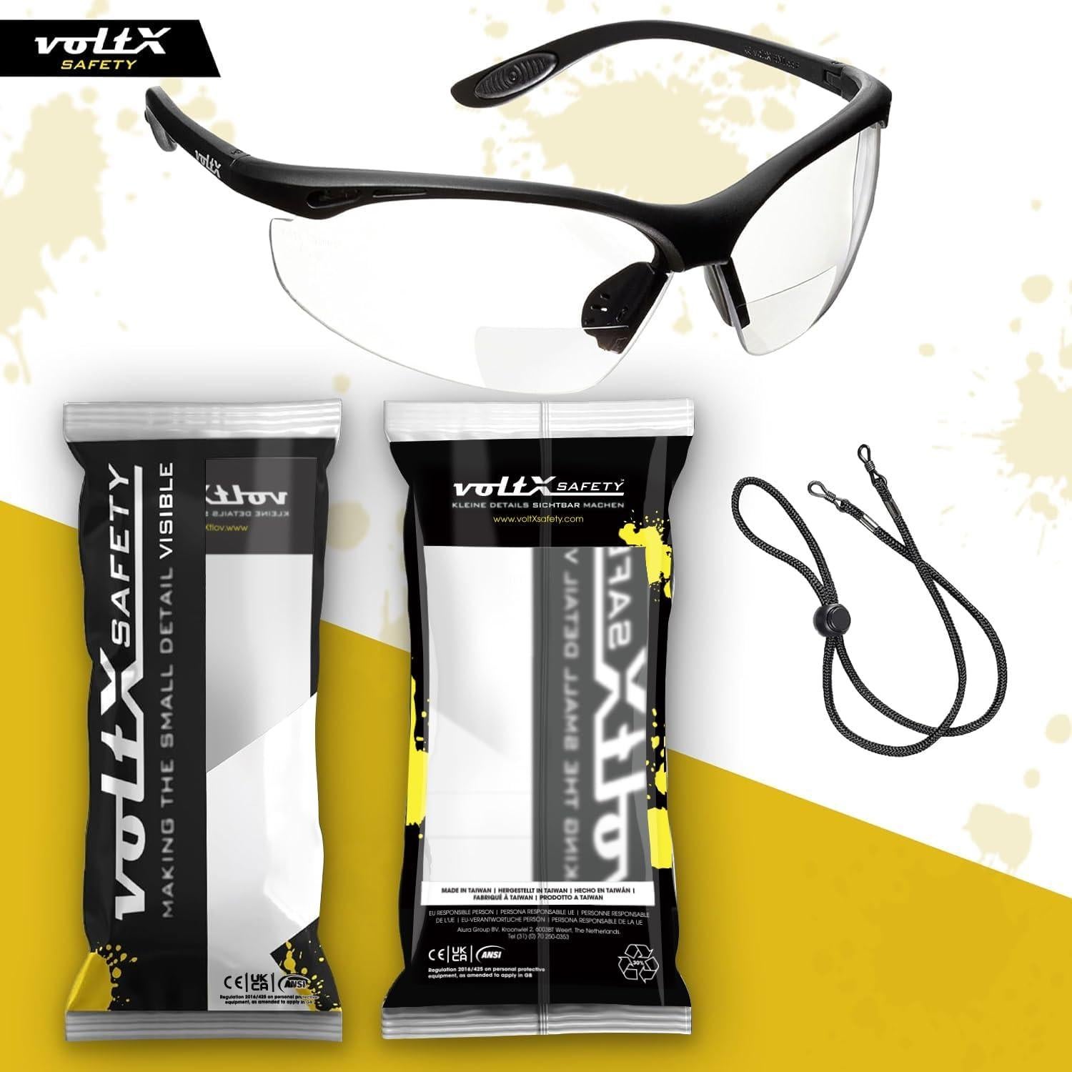 Gafas de Seguridad Bifocales VoltX Constructor +3.0 Dioptrías