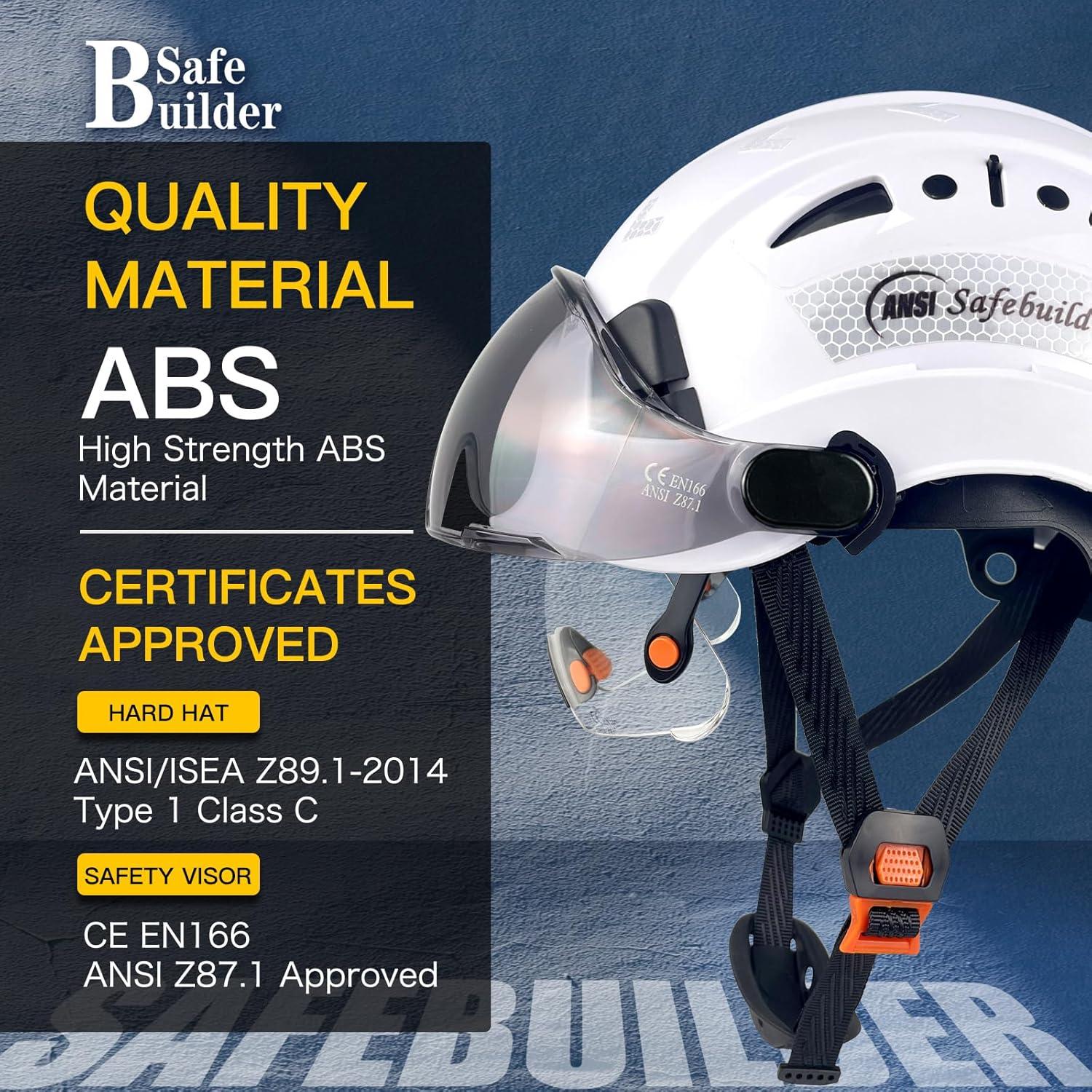 Casco de Seguridad SAFEBUILDER CR08 con 2 Visores Ajustables