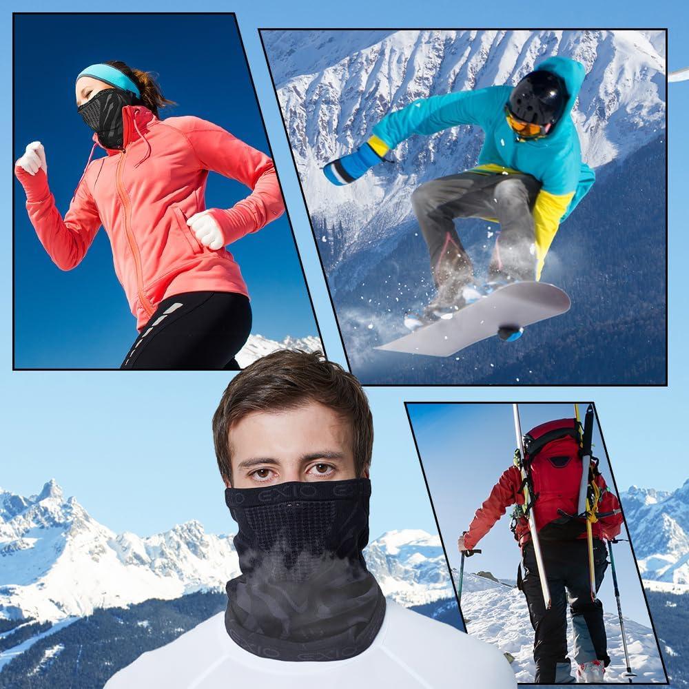 EXIO Calentador de Cuello Invierno Gaiter 1 Paquete - A Prueba de Viento