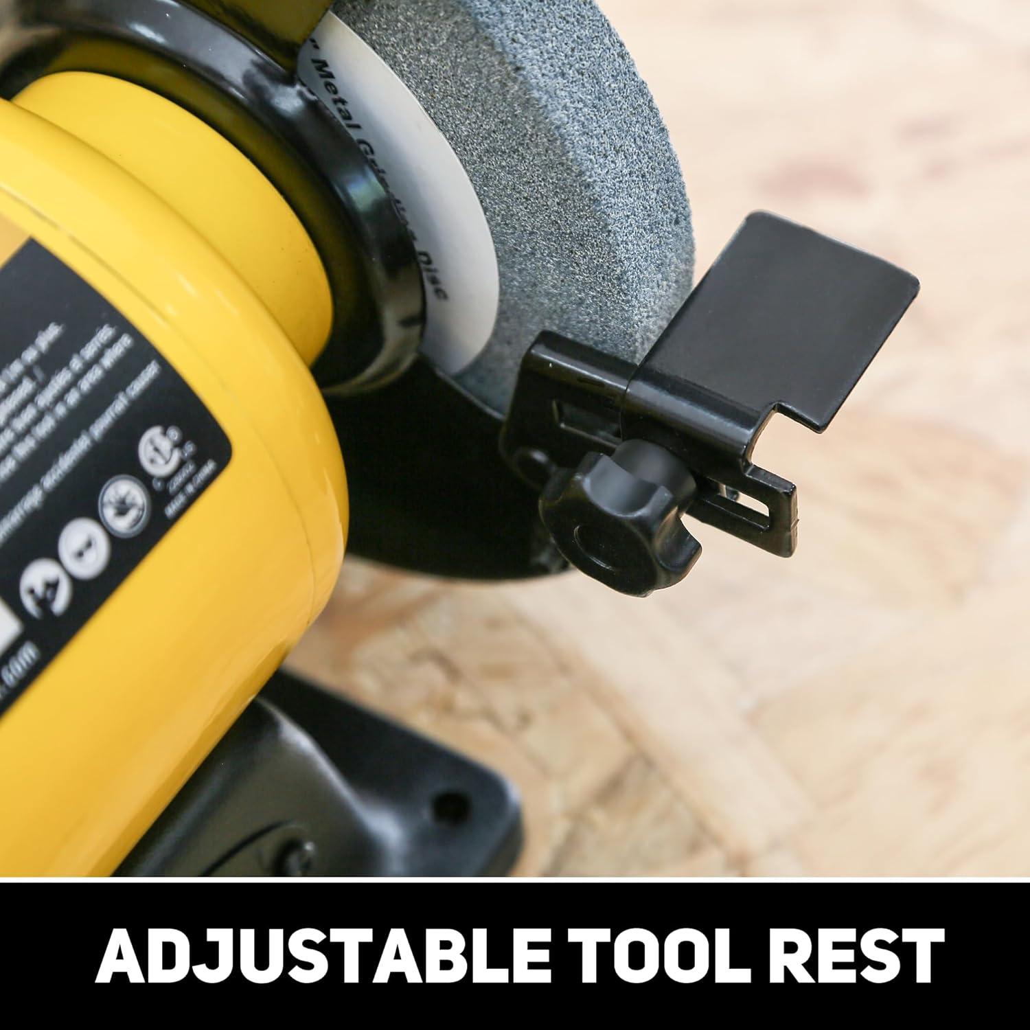 Esmeril de Banco 6" Woodskil 2.8A 0.5HP Alta Velocidad