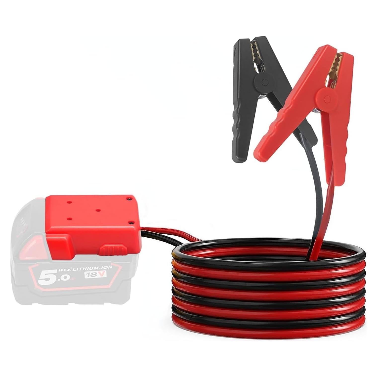 Cables de Arranque Beleeb 1.8M para Baterías Milwaukee M18 18V