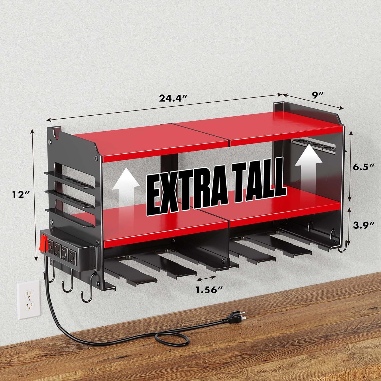 Organizador de Herramientas Eléctricas Spampur Rojo 6 Ranuras