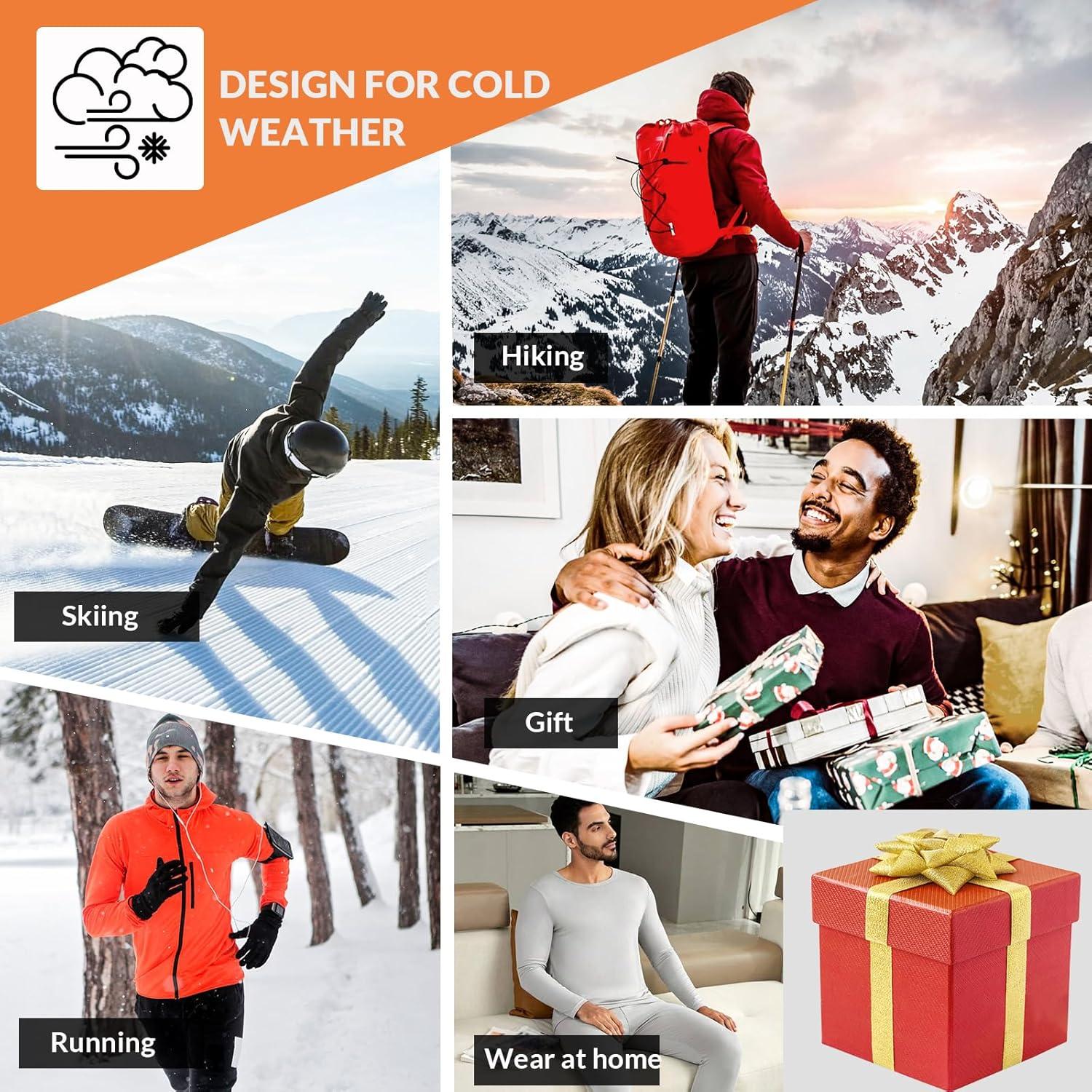 Ropa Interior Térmica MEETYOO Conjunto Mediano Negro Camuflaje