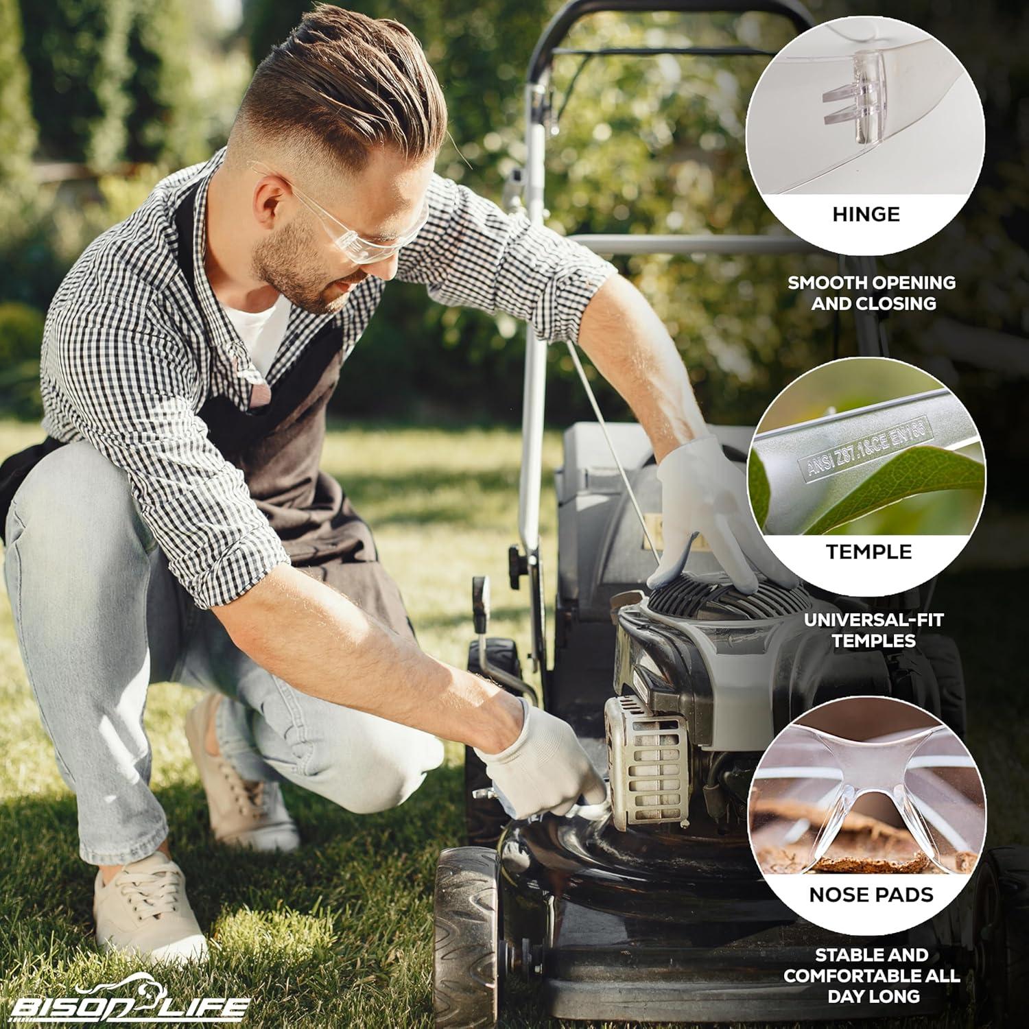 Gafas de Seguridad BISON LIFE - Lente Claro Antirrayaduras