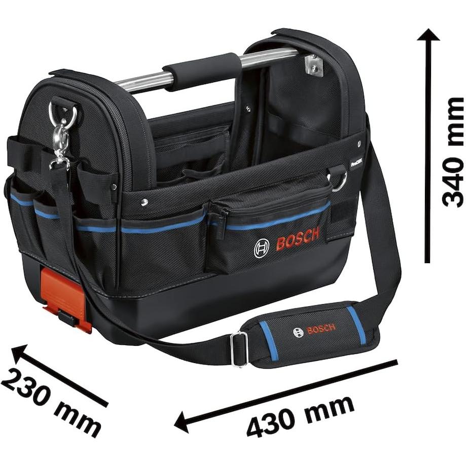 Bolsa de herramientas Bosch Professional GWT 20, Azul, 4 compartimentos