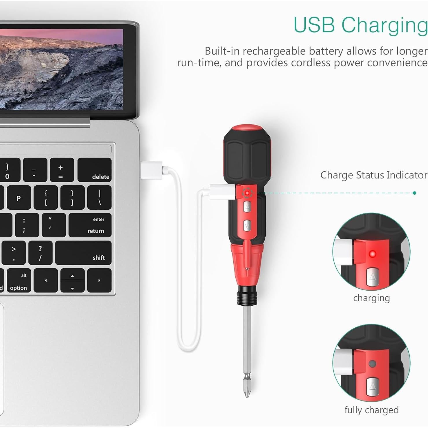 Destornillador Eléctrico Inalámbrico ORIA 12 en 1 Recargable