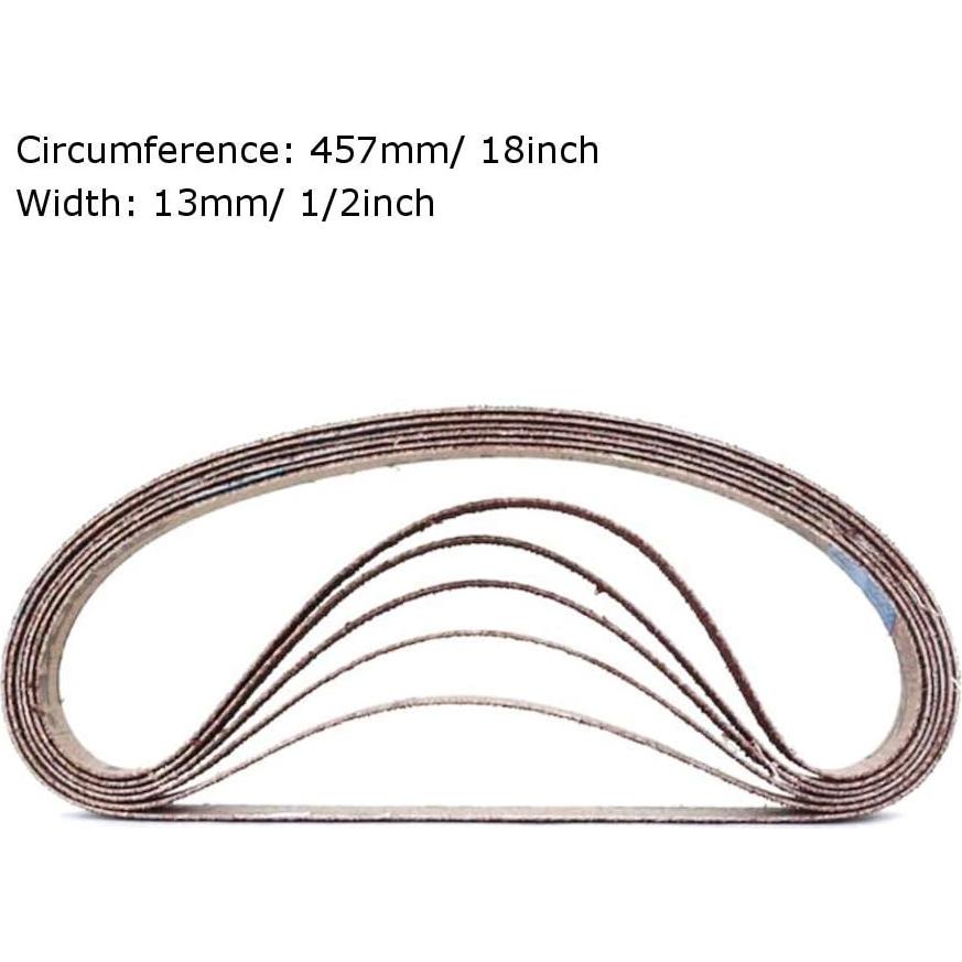 Cinturones de Lijado Zivisk 13mm x 457mm 60 Granos Paquete 30