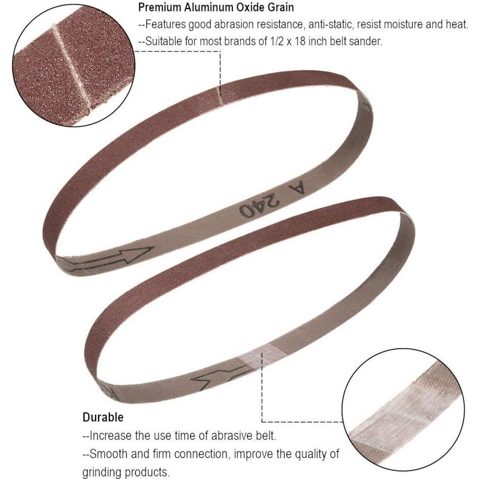 Cinturones de Lijado Zivisk 13mm x 457mm 60 Granos Paquete 30