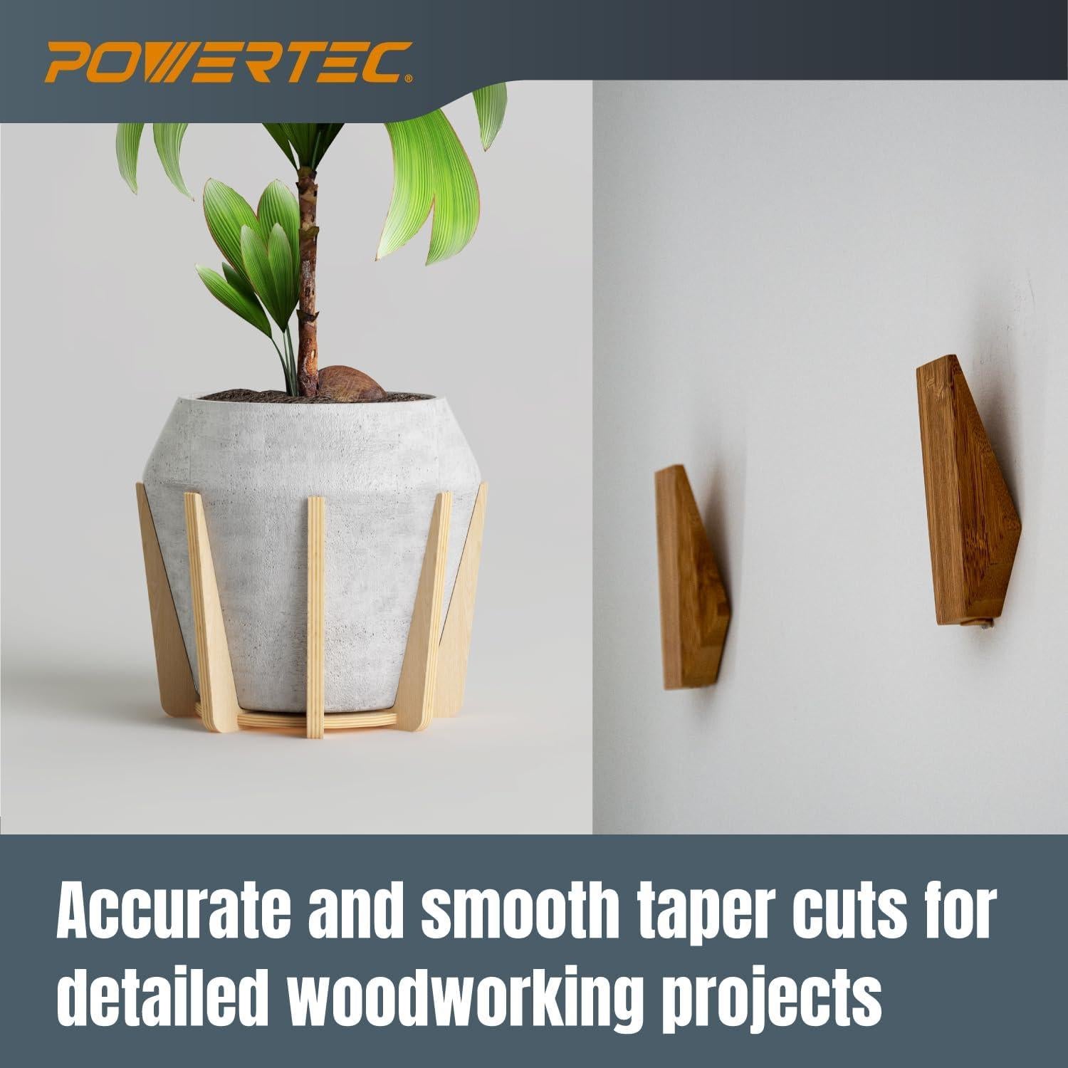 Jig de Aserradero POWERTEC 71875 para Cortes en Ángulo 30.5 cm