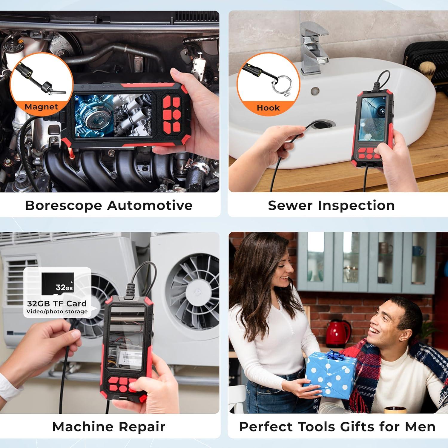 Cámara Endoscópica Doble Lente ADvancore 1080P IP68 5.03m