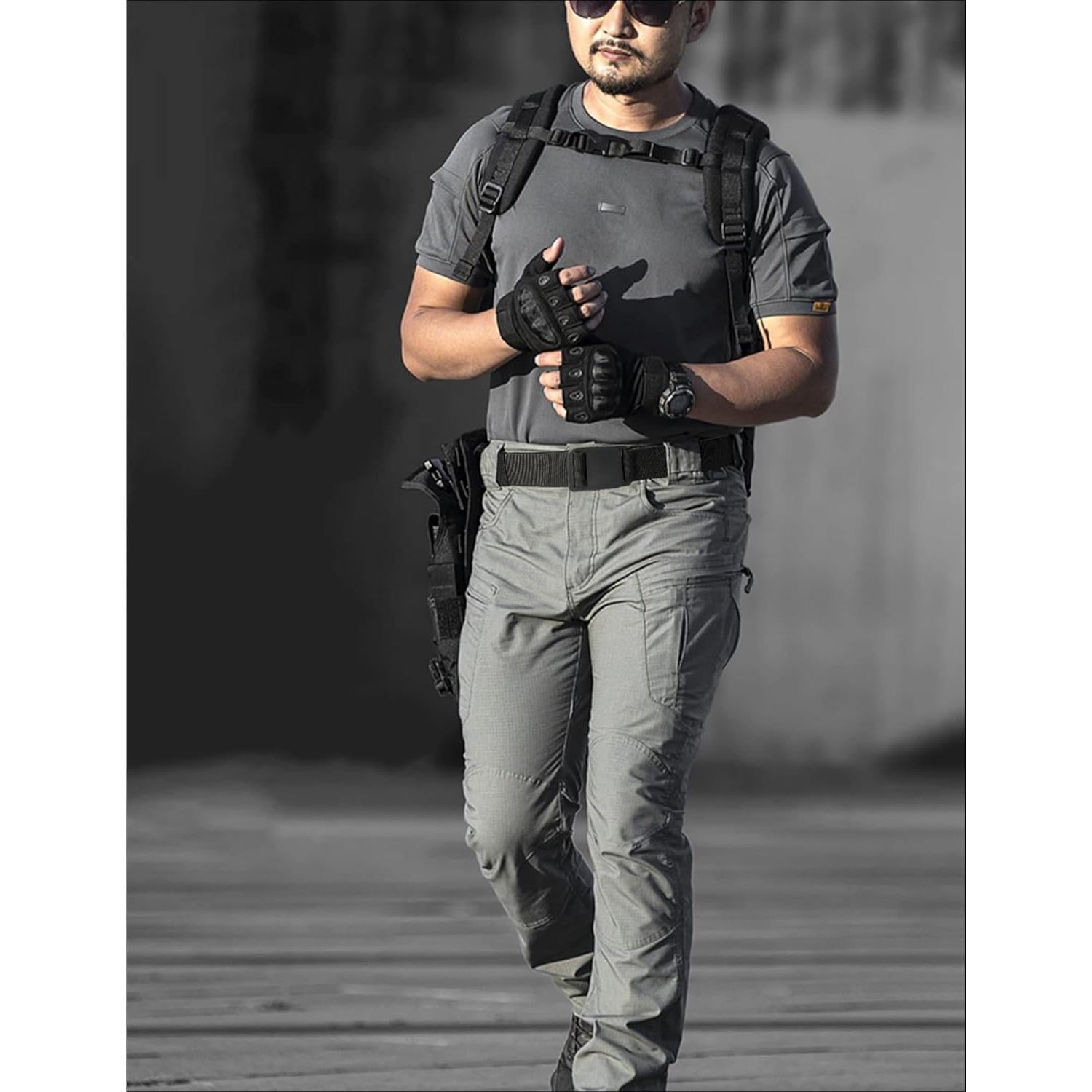 Cinturón Elástico para Hombres BT3 Gris 3,81 cm Ajustable