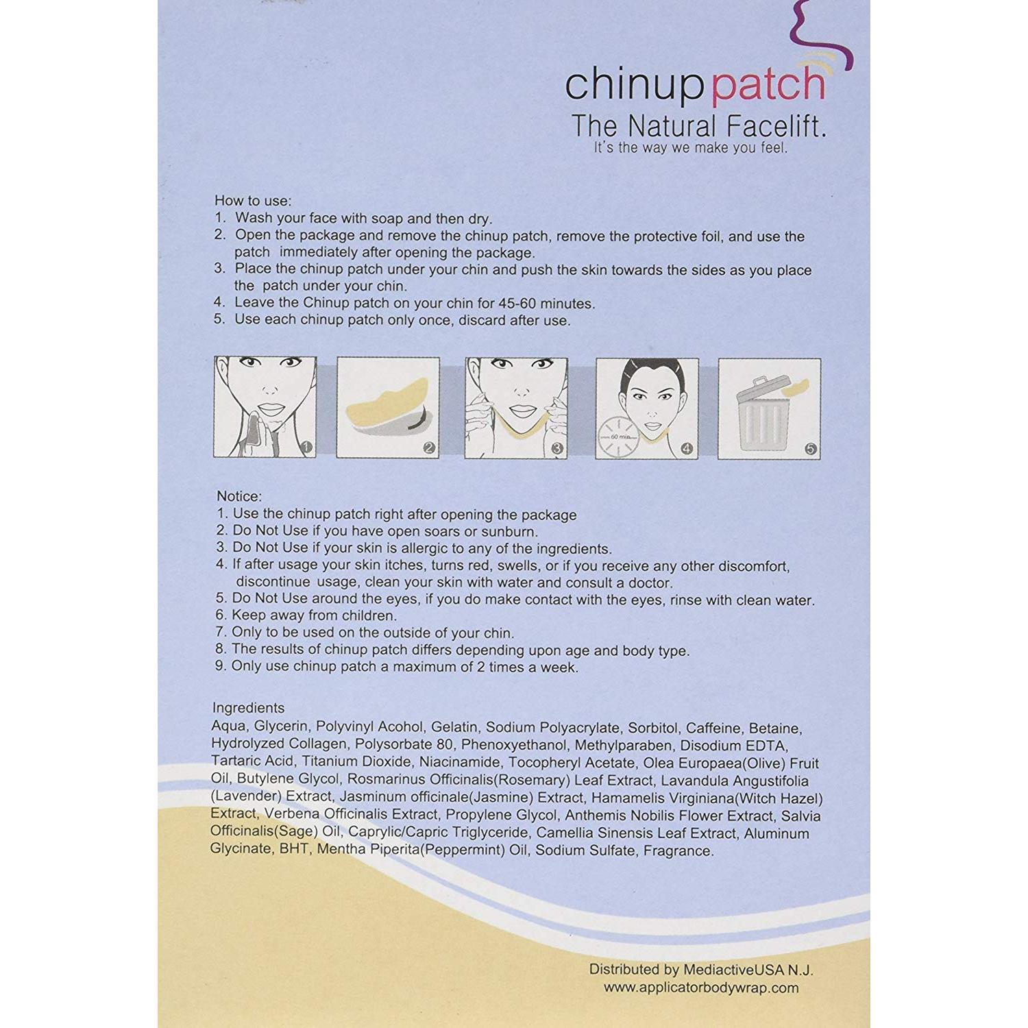 Mascarilla Chin Up MedactiveUSA para Reducción de Papada - 5 Unidades